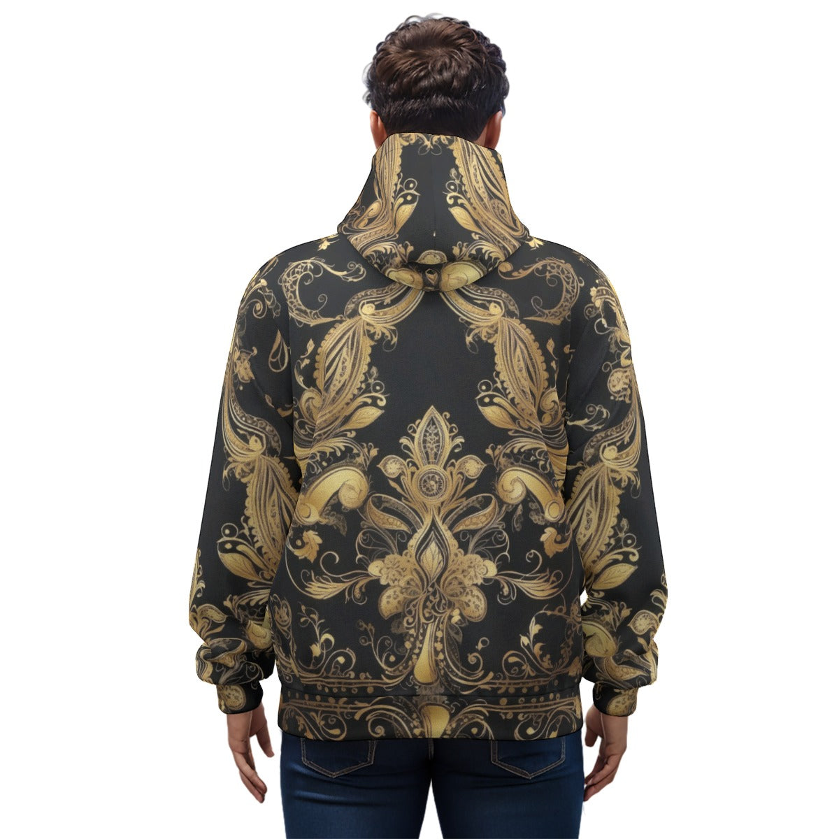 Unisex Pullover Cotton Hoodie With Zipper Closure