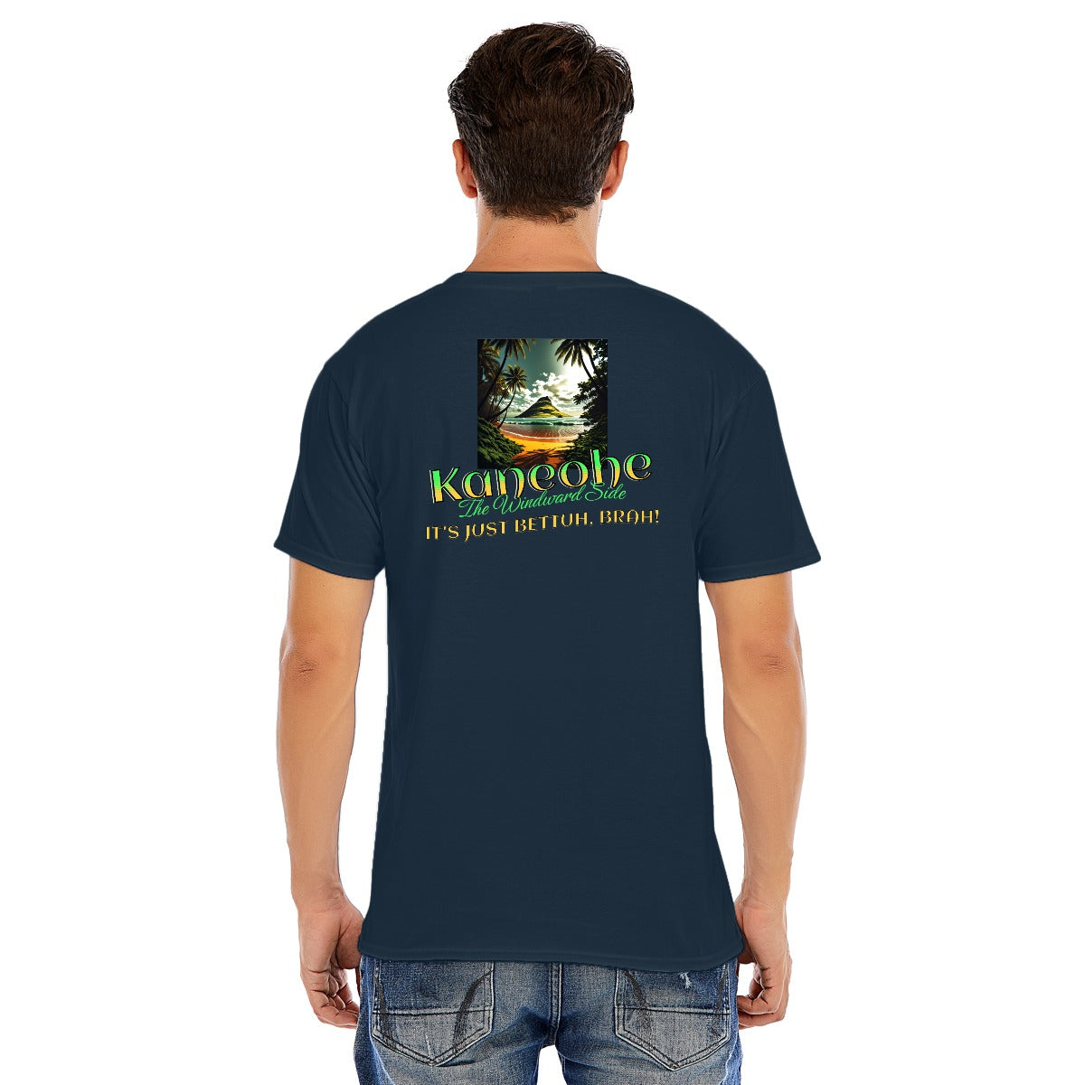 Unisex Cotton O-Neck Short Sleeve T-Shirt | Windward Side, Kaneohe - It's Just Bettuh Brah!