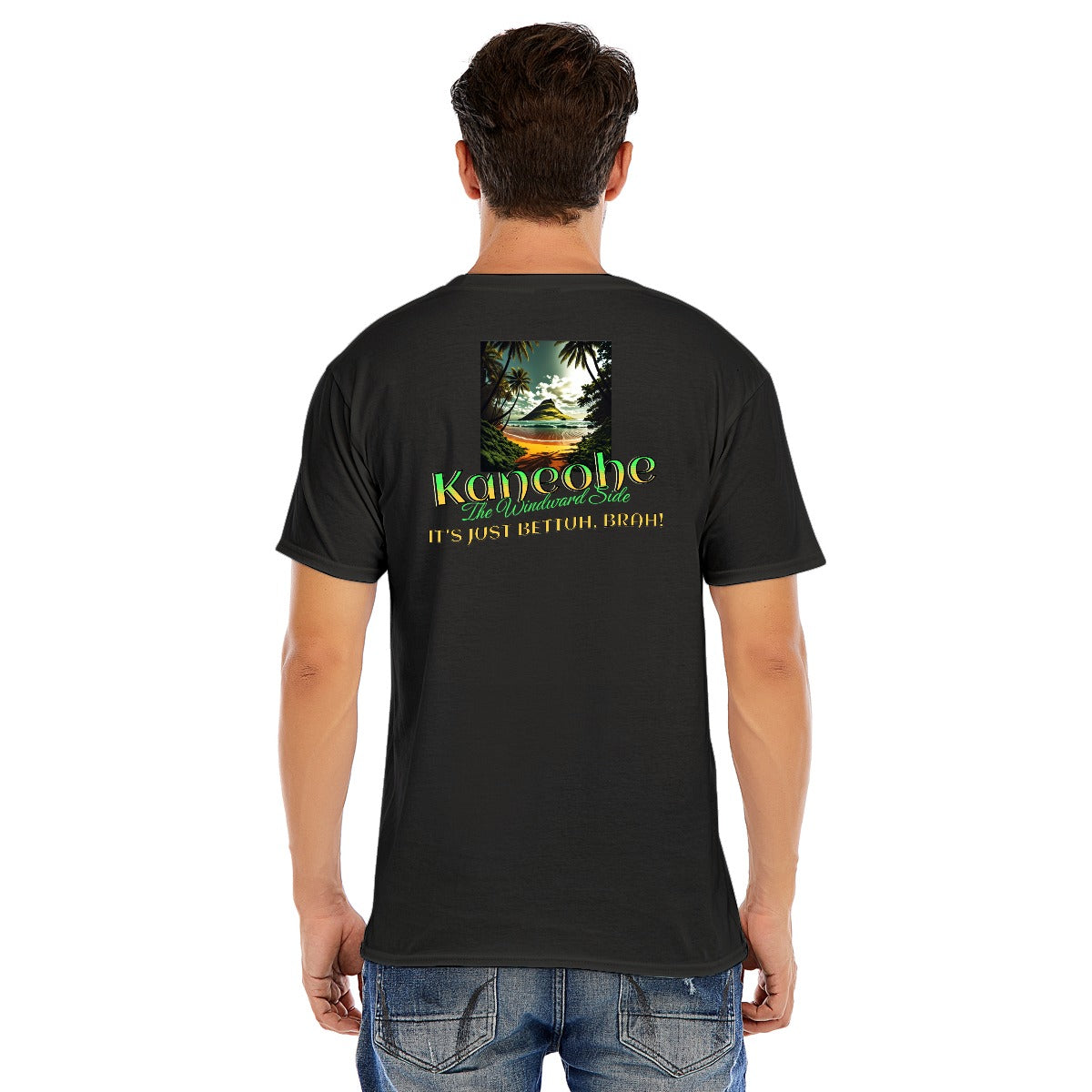 Unisex Cotton O-Neck Short Sleeve T-Shirt | Windward Side, Kaneohe - It's Just Bettuh Brah!