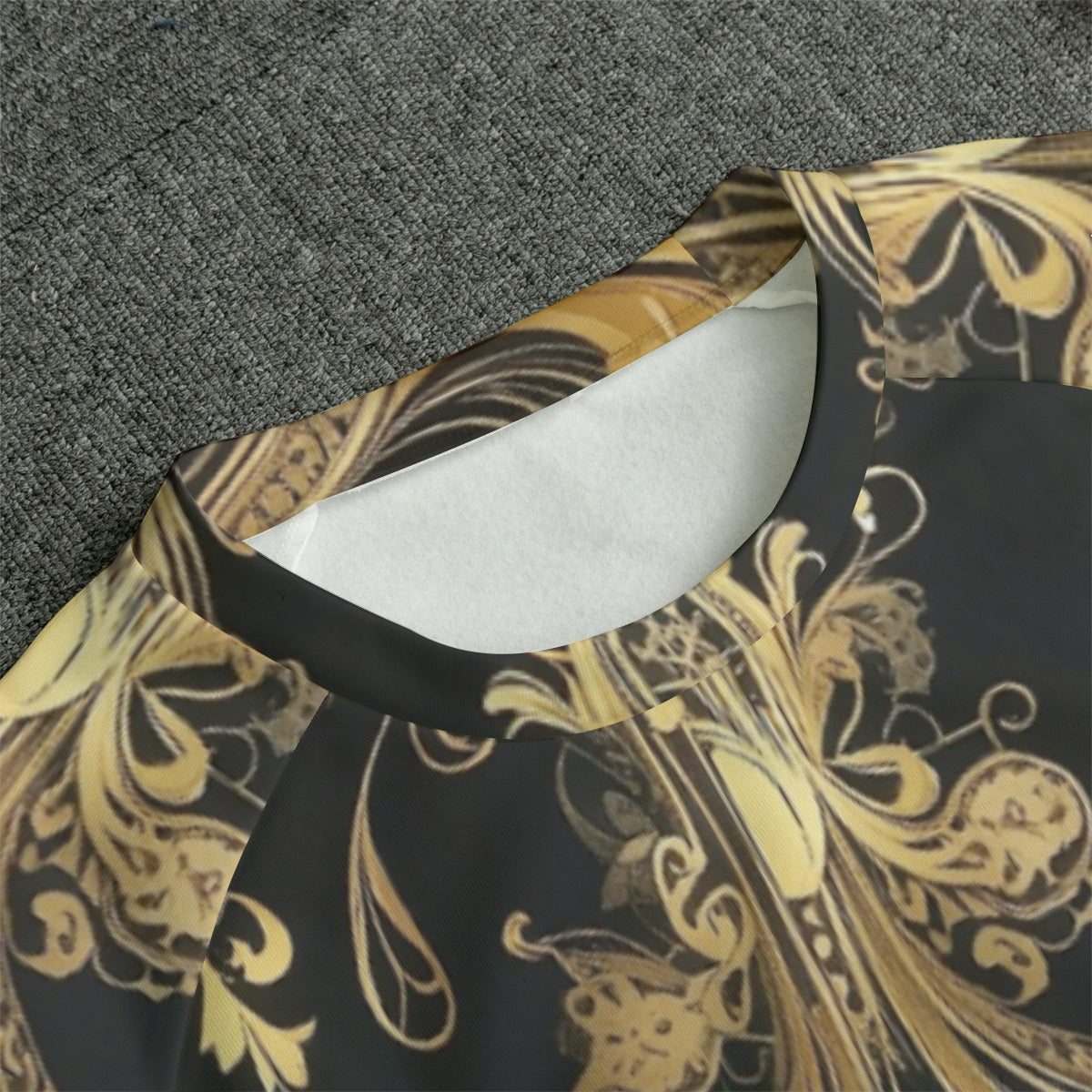 Unisex Casual 2pc. Outfit Set, Black/Gld Renaissance