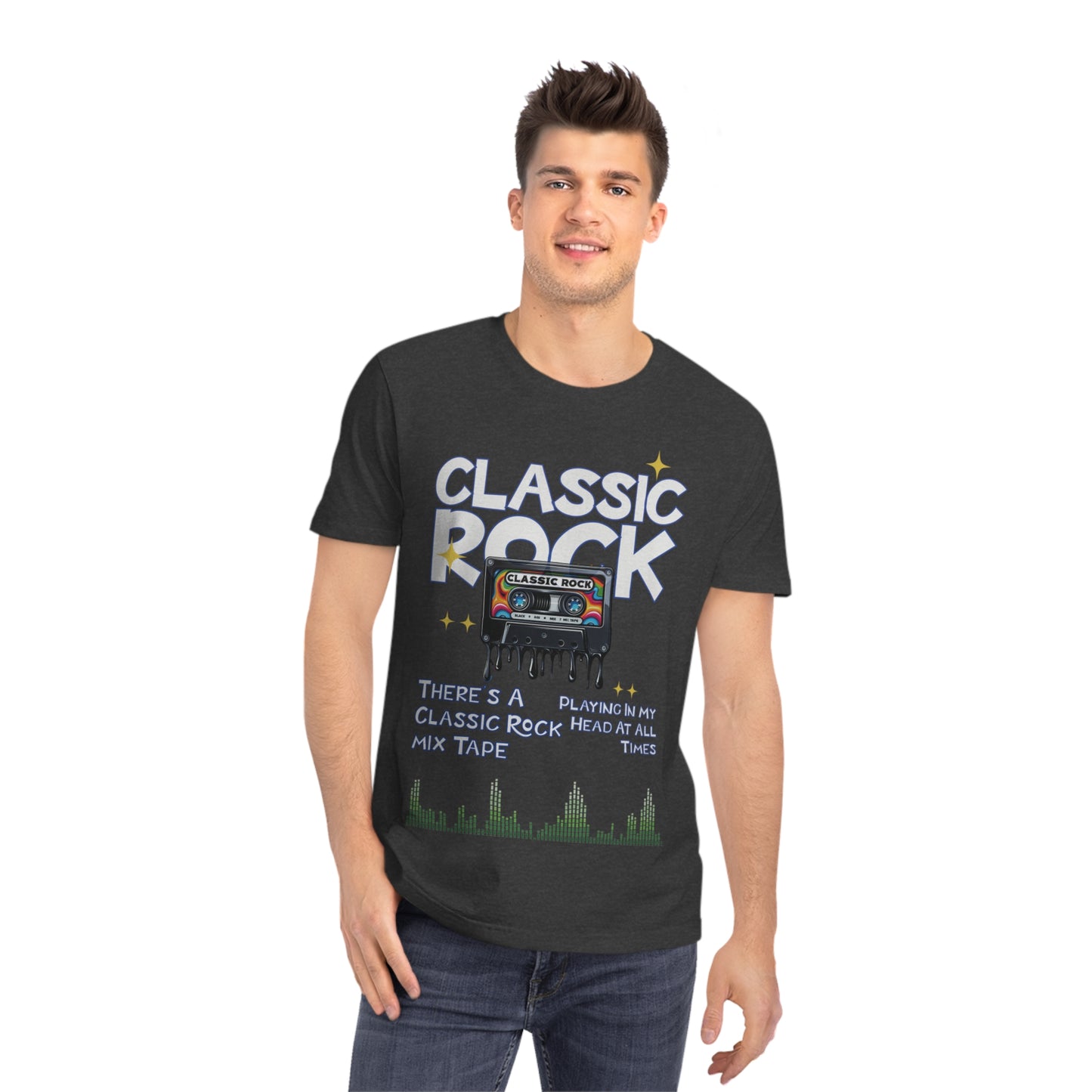 Unisex Classic Rock T-Shirt, Mix Tape Playing In My Head