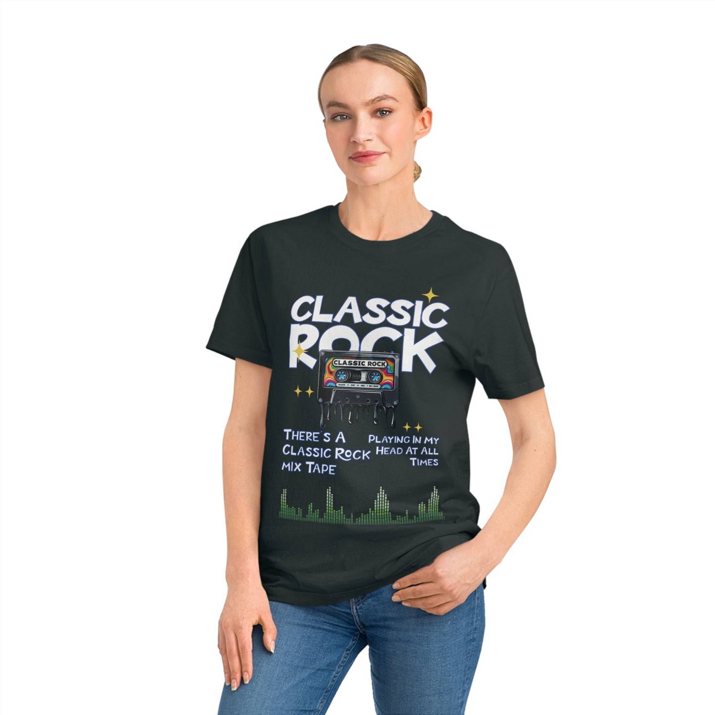 Unisex Classic Rock T-Shirt, Mix Tape Playing In My Head