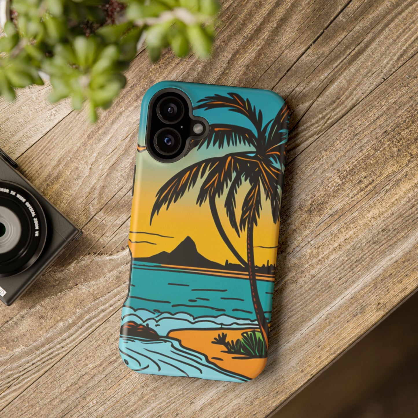 Magnetic Tough Cases, MagSafe compatible, Hawaiian Windward Side Scenery, iPhone 13, iPhone 14, iPhone 15, iPhone 16