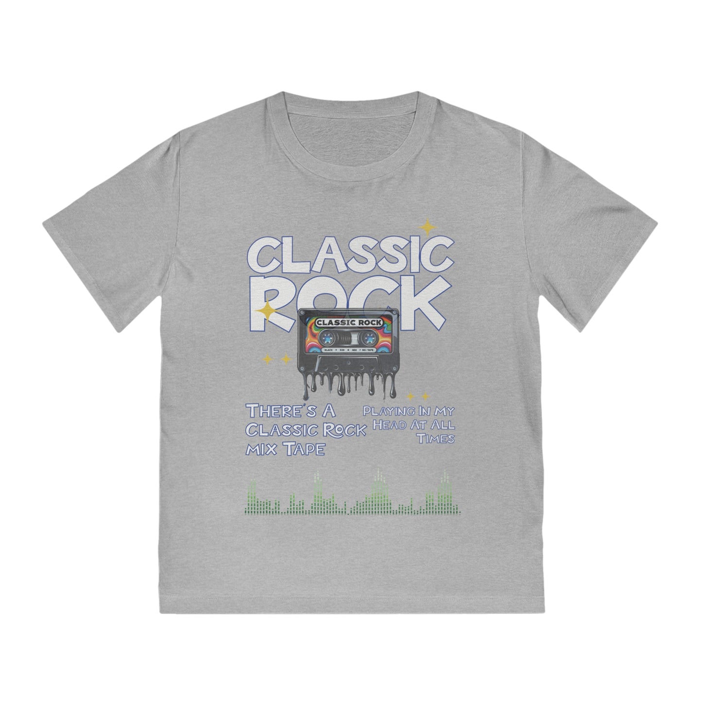 Unisex Classic Rock T-Shirt, Mix Tape Playing In My Head