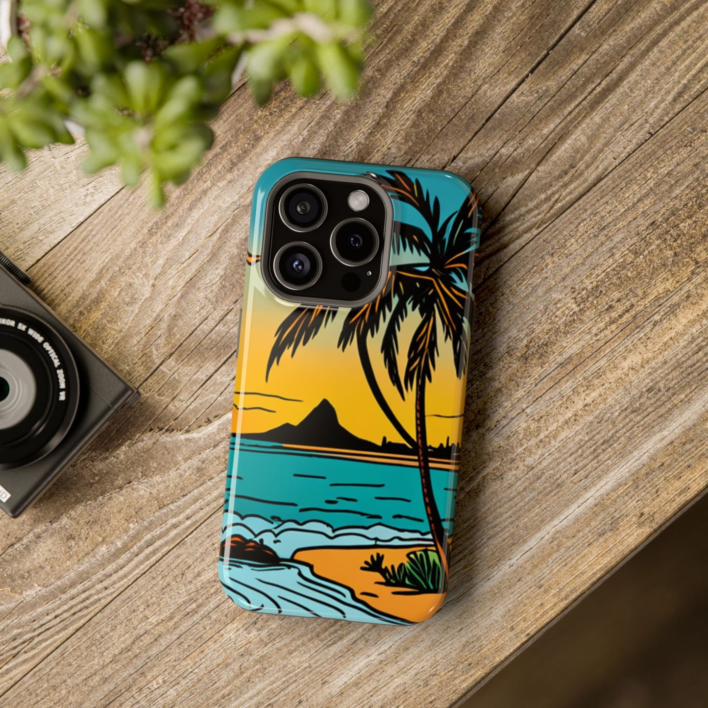 Magnetic Tough Cases, MagSafe compatible, Hawaiian Windward Side Scenery, iPhone 13, iPhone 14, iPhone 15, iPhone 16