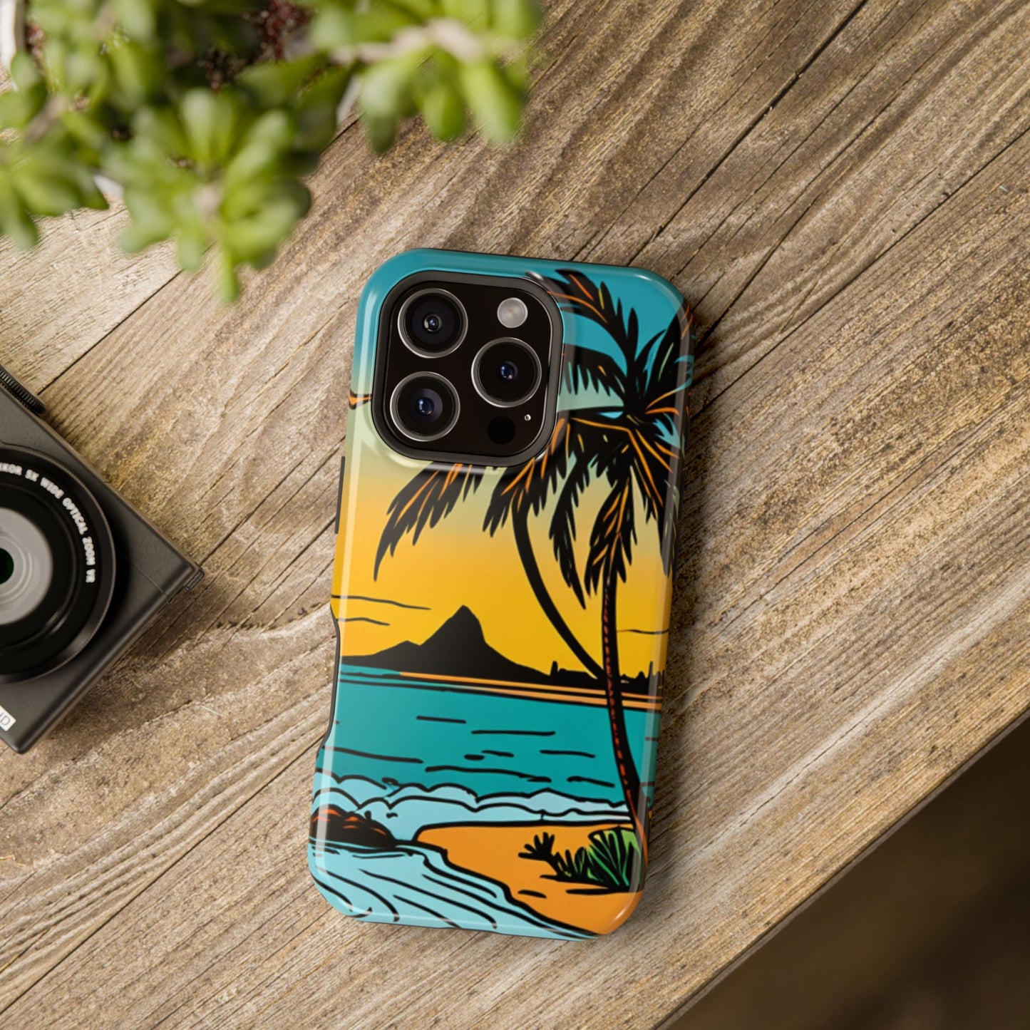 Magnetic Tough Cases, MagSafe compatible, Hawaiian Windward Side Scenery, iPhone 13, iPhone 14, iPhone 15, iPhone 16