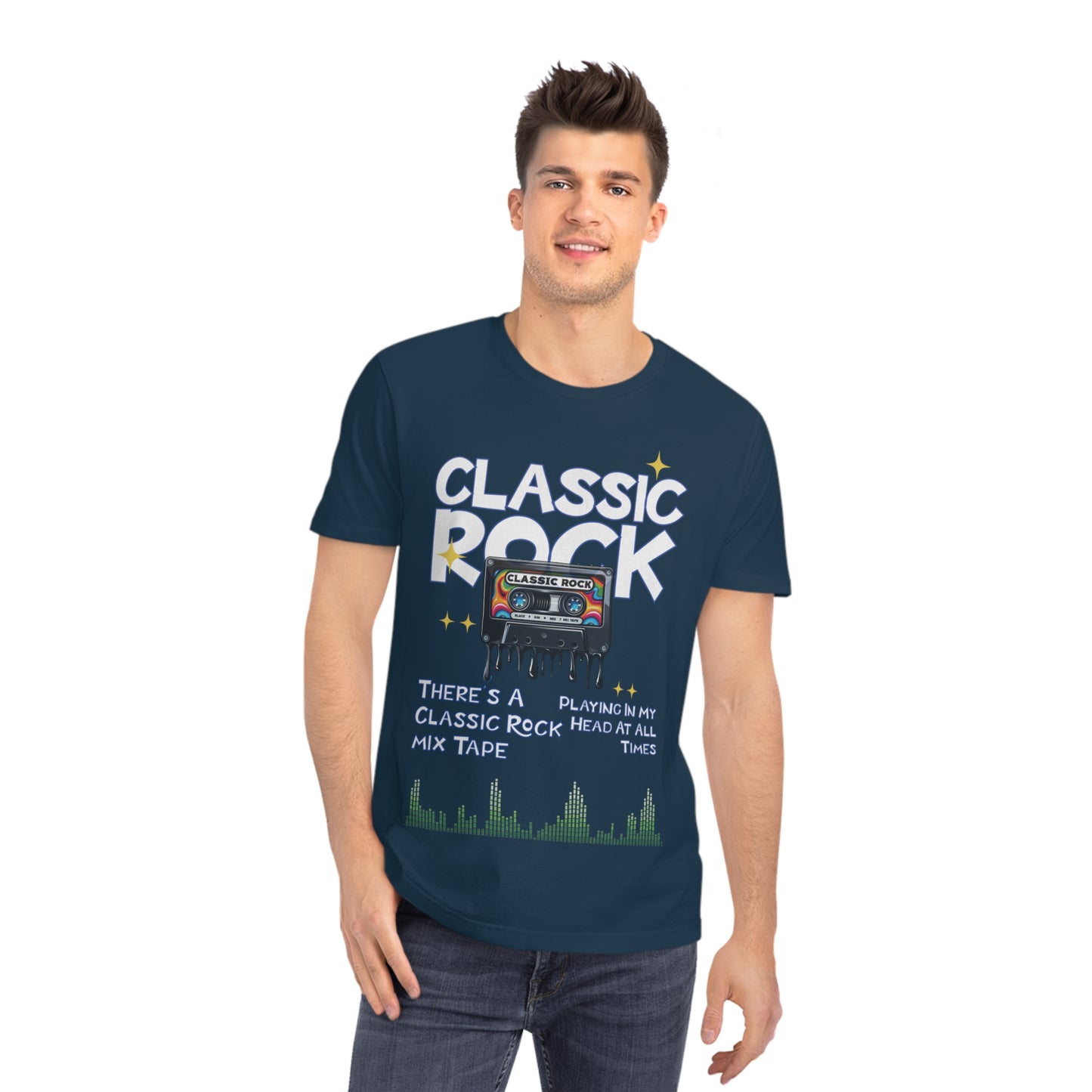 Unisex Classic Rock T-Shirt, Mix Tape Playing In My Head