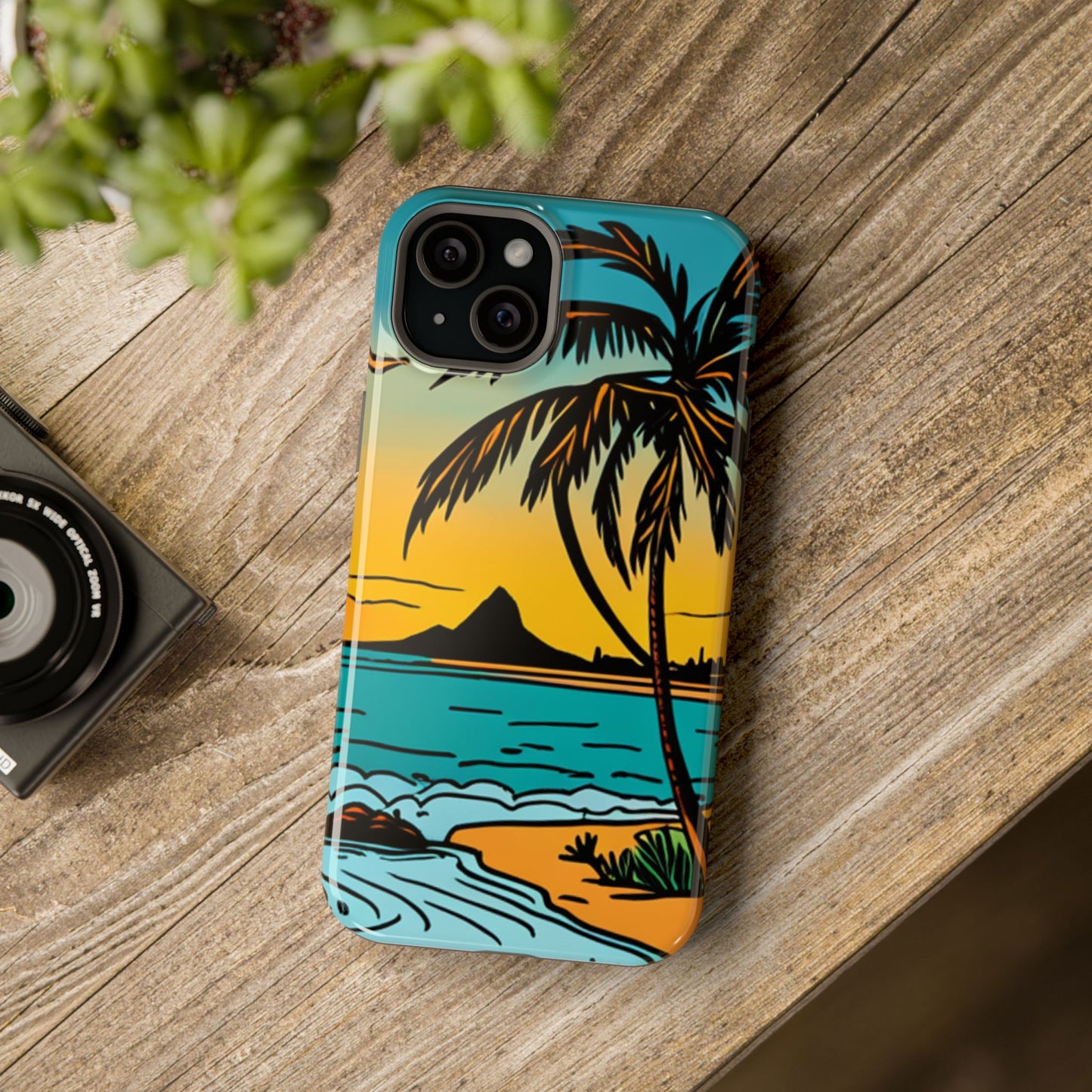 Magnetic Tough Cases, MagSafe compatible, Hawaiian Windward Side Scenery, iPhone 13, iPhone 14, iPhone 15, iPhone 16