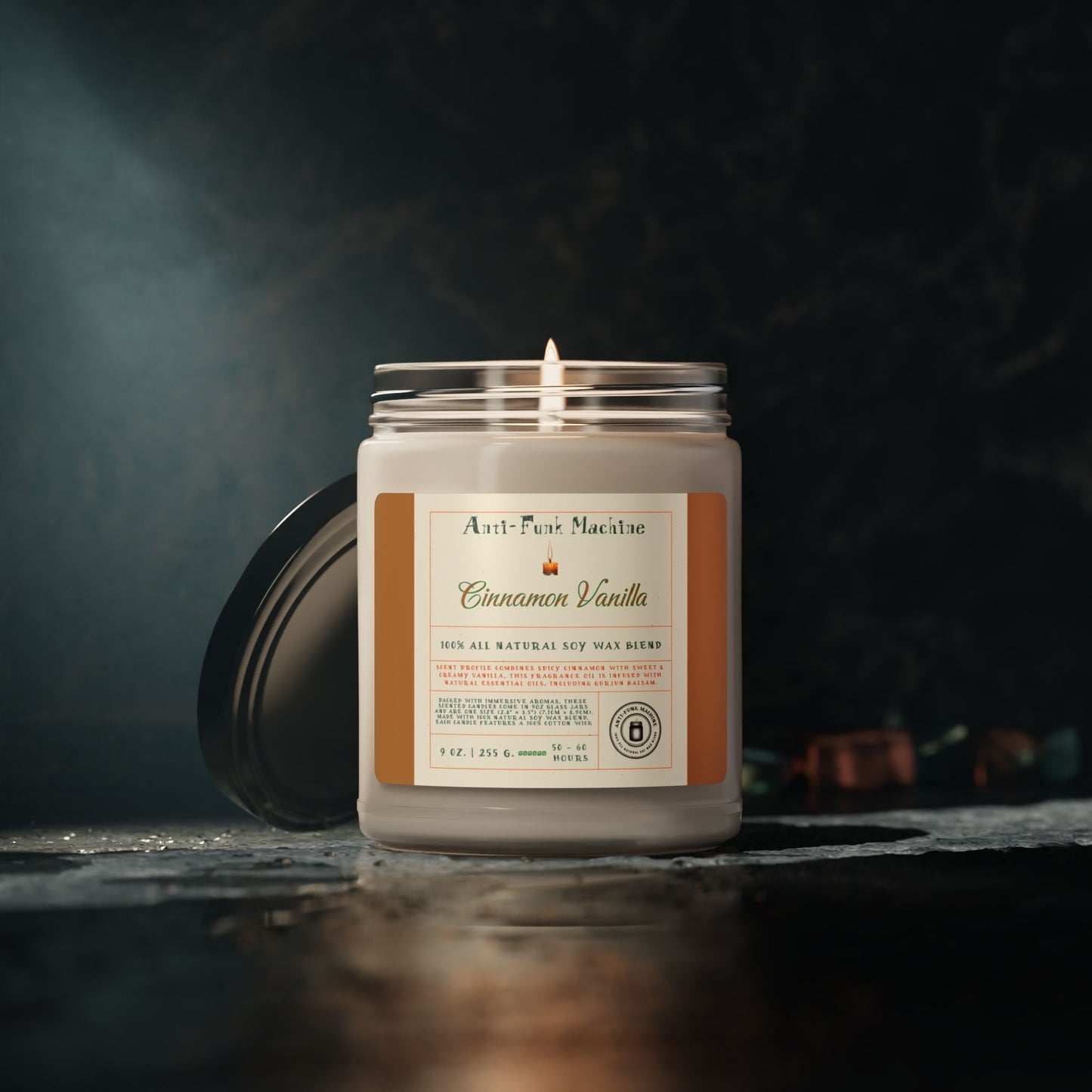 Scented Soy Candle, 9oz, AFM Cinnamon Vanilla