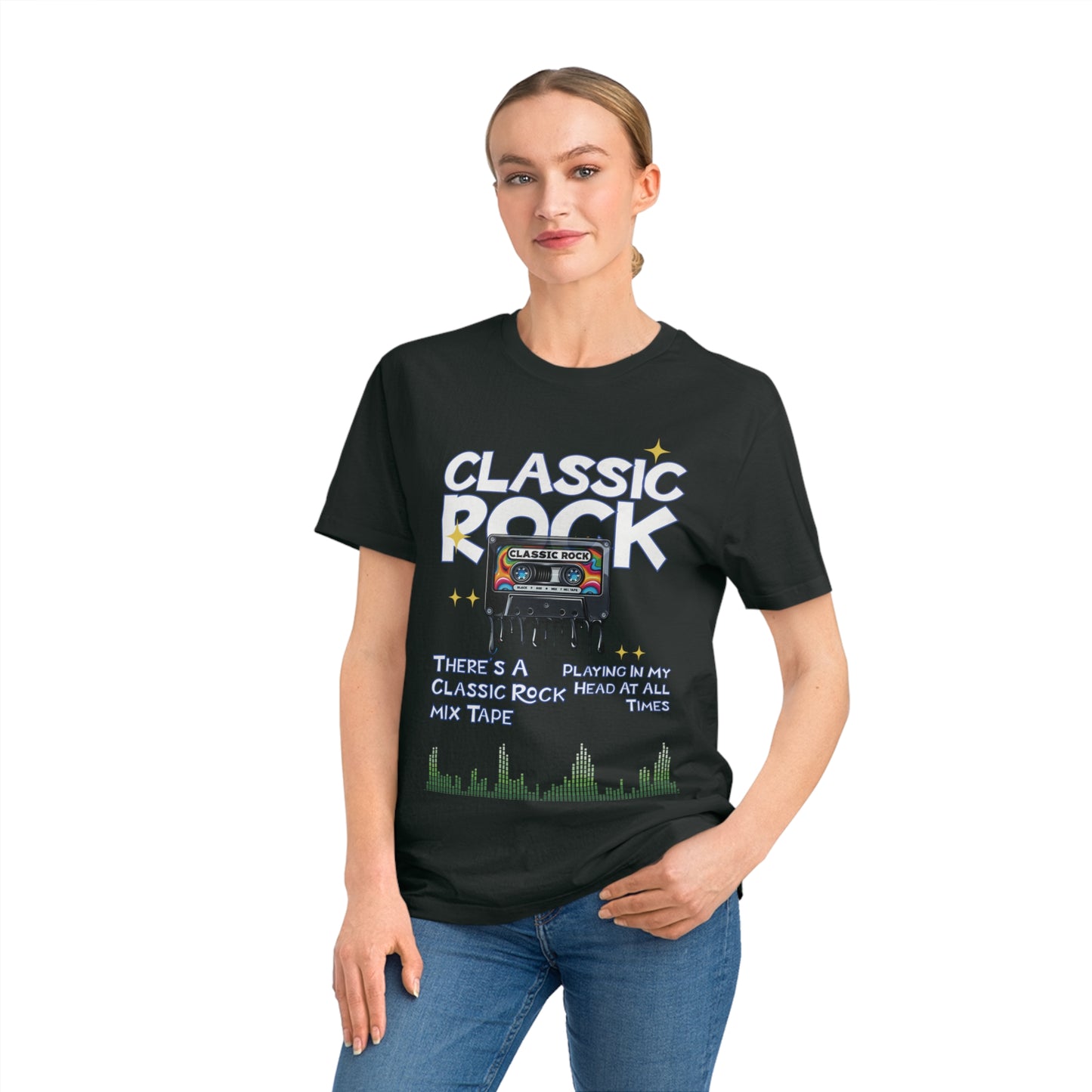 Unisex Classic Rock T-Shirt, Mix Tape Playing In My Head