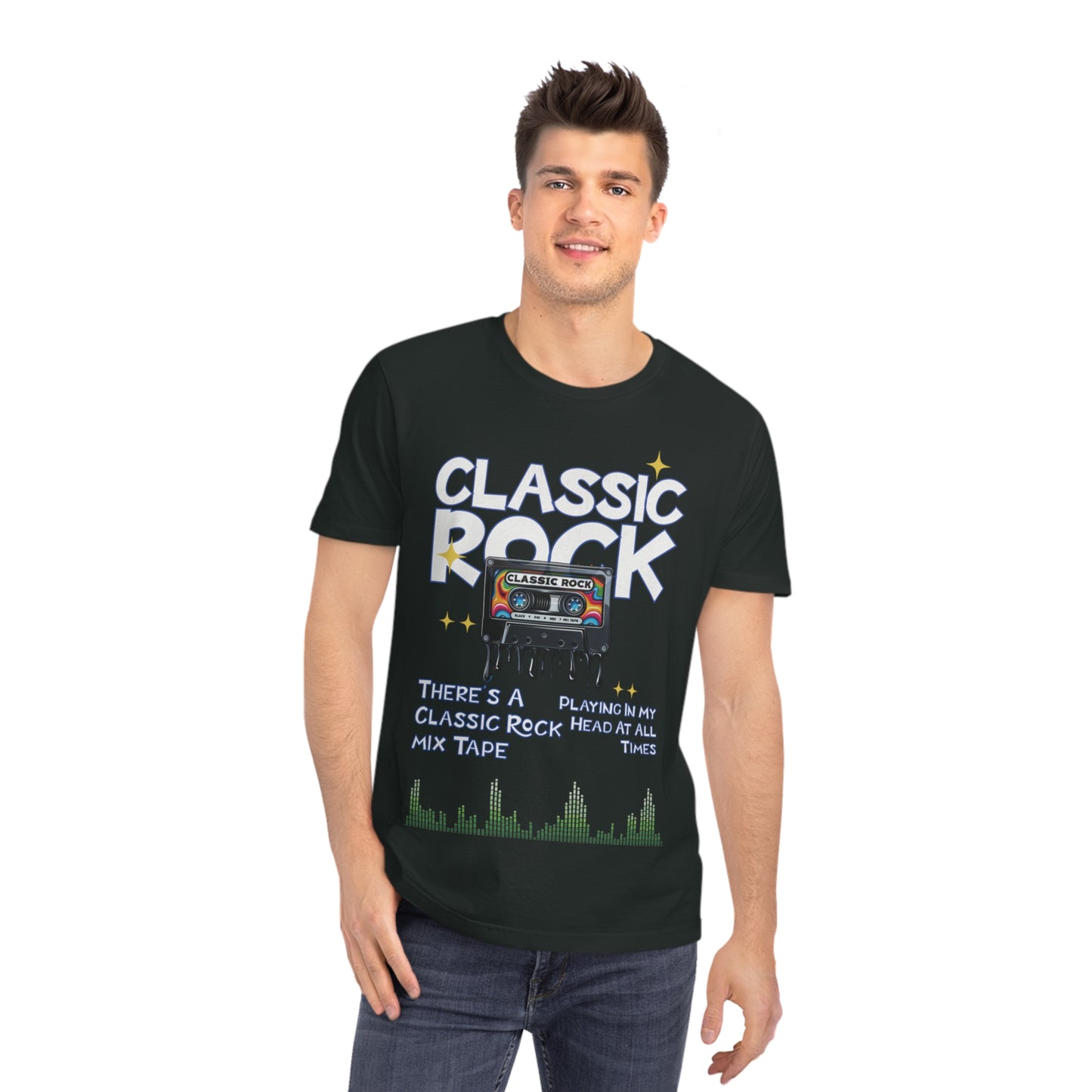 Unisex Classic Rock T-Shirt, Mix Tape Playing In My Head