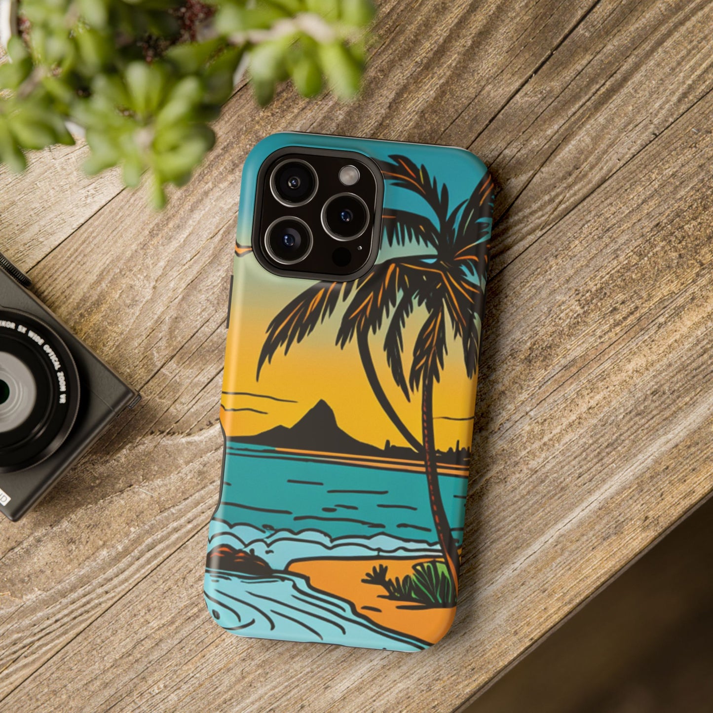 Magnetic Tough Cases, MagSafe compatible, Hawaiian Windward Side Scenery, iPhone 13, iPhone 14, iPhone 15, iPhone 16