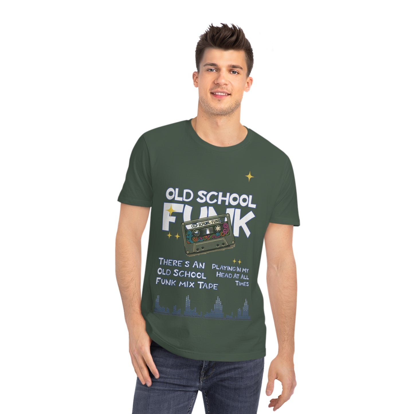 Unisex Old School Funk T-Shirt,  Mix Tape Playing In My Head