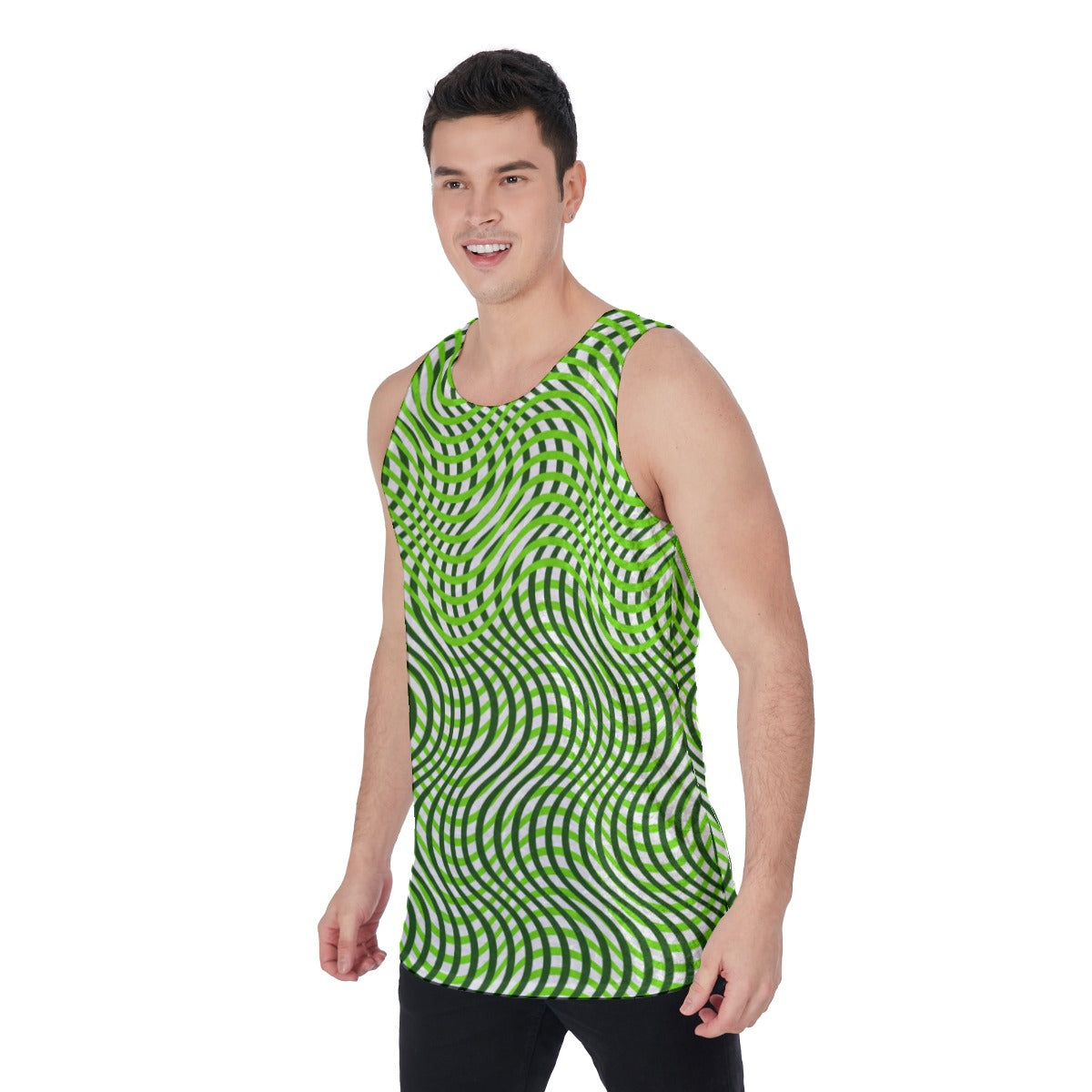 Men's Tank Top | Velvet - Messin' With My Head Man - Green