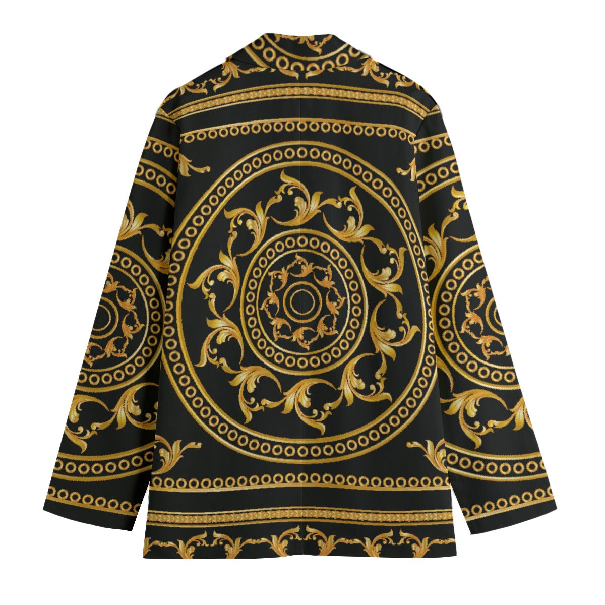 Women's Leisure Blazer | Cotton, Couldn't Be More Baroque BLK - GLD