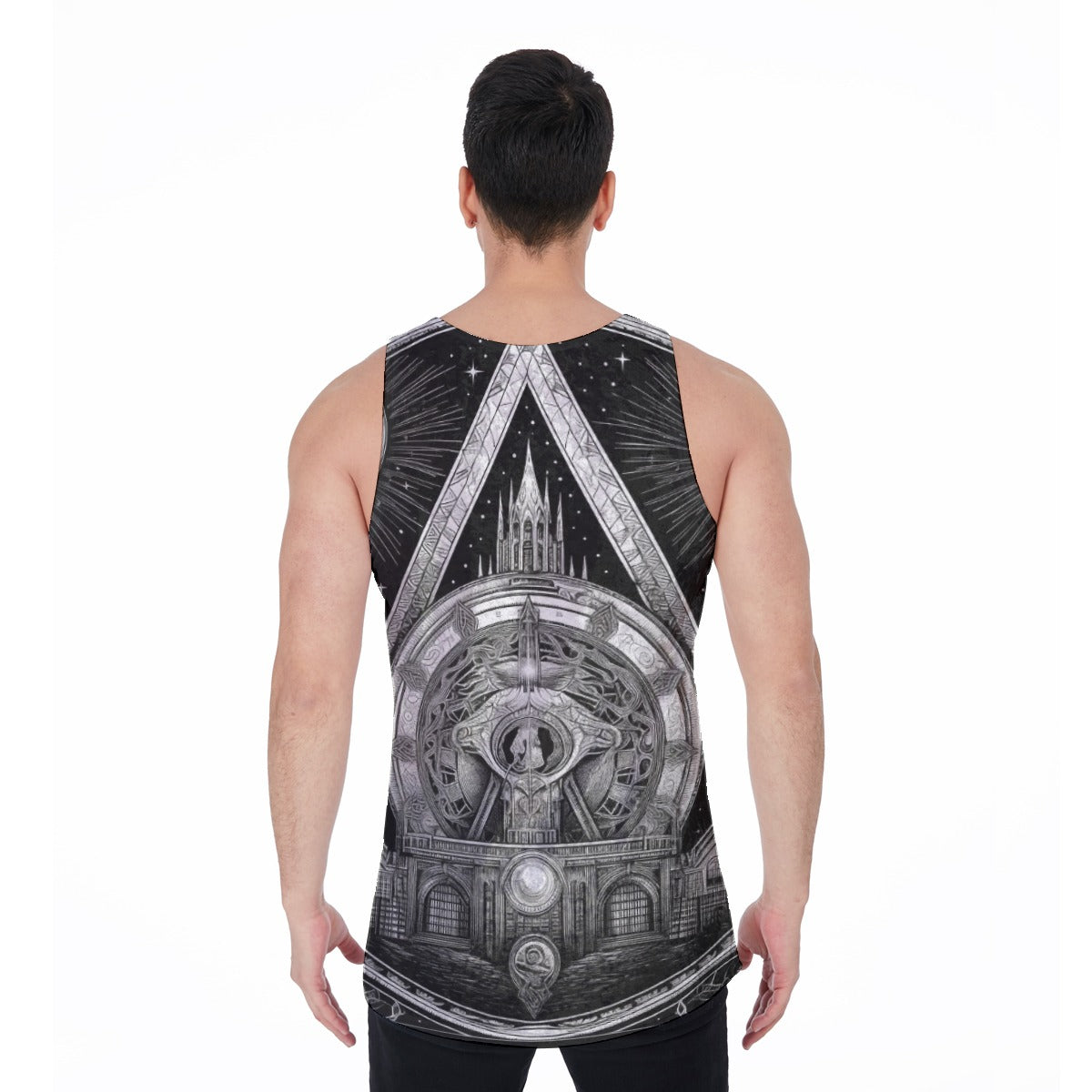 Men's Tank Top | Velvet - Interplanetary B&B, B&W