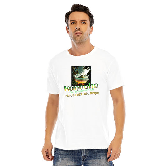 Unisex Cotton O-Neck Short Sleeve T-Shirt | Windward Side, Kaneohe - It's Just Bettuh Brah!