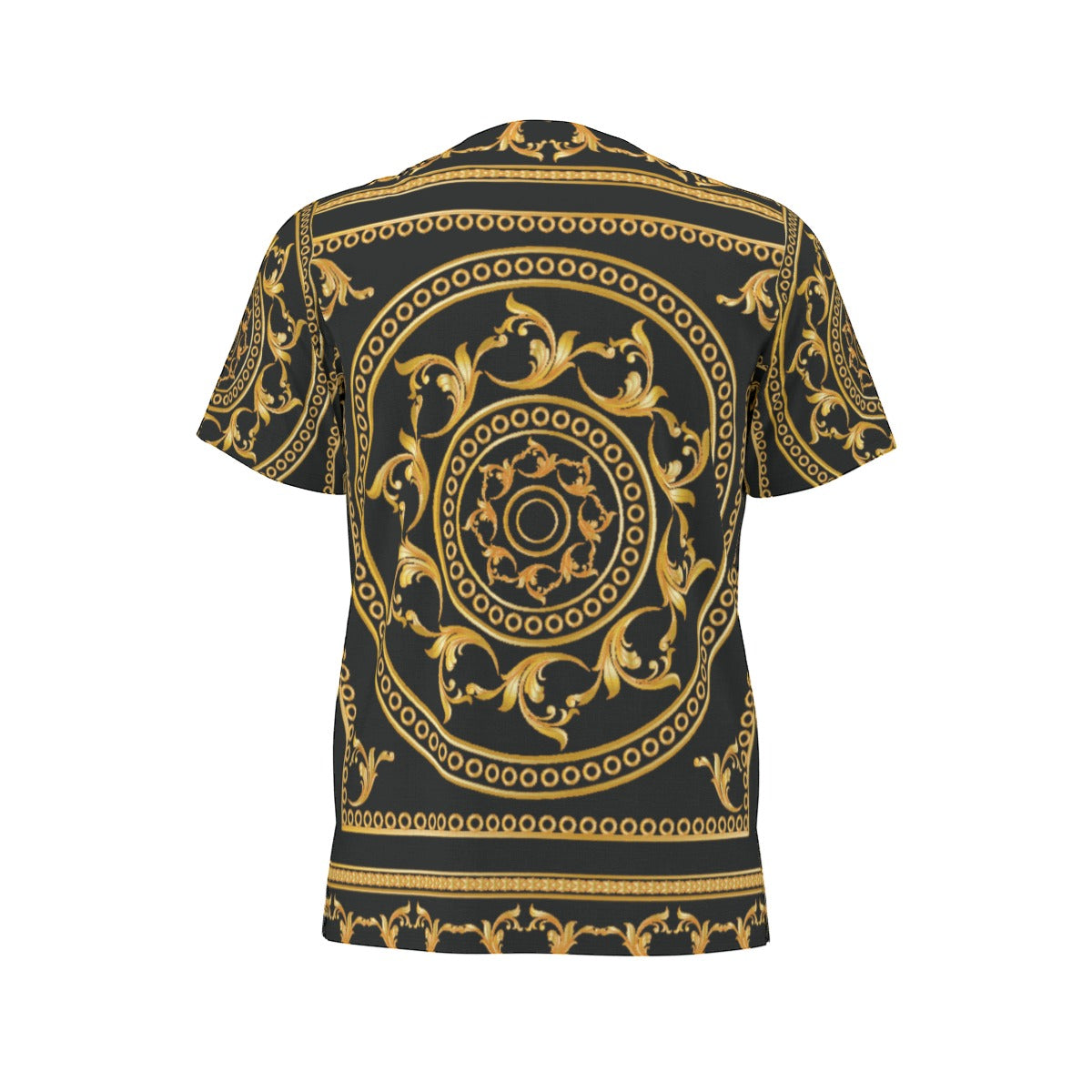 Men's African Dashiki Shirt, Black - Gold Renaissance01