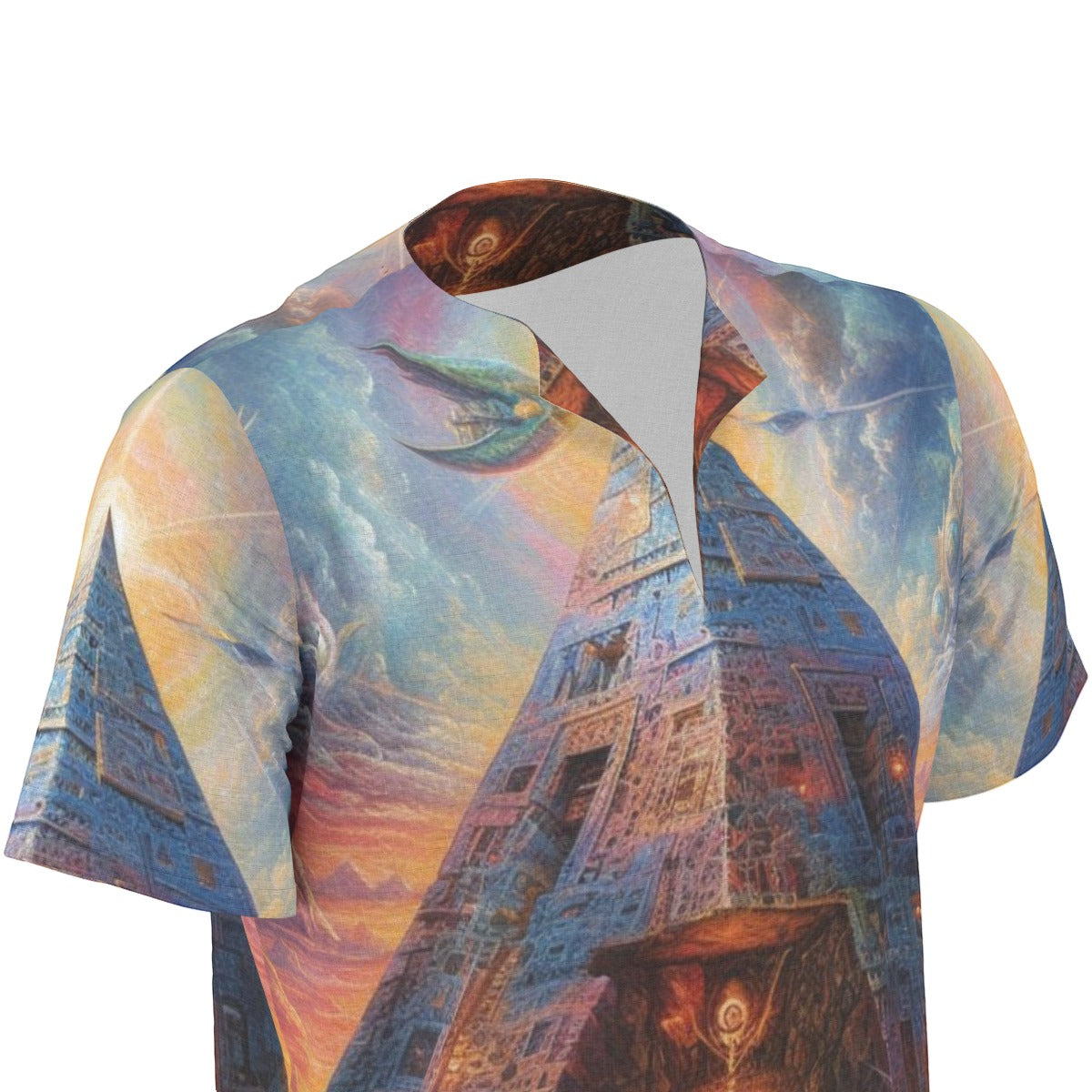 Men's African Dashiki Shirt, Pyramid - UAP