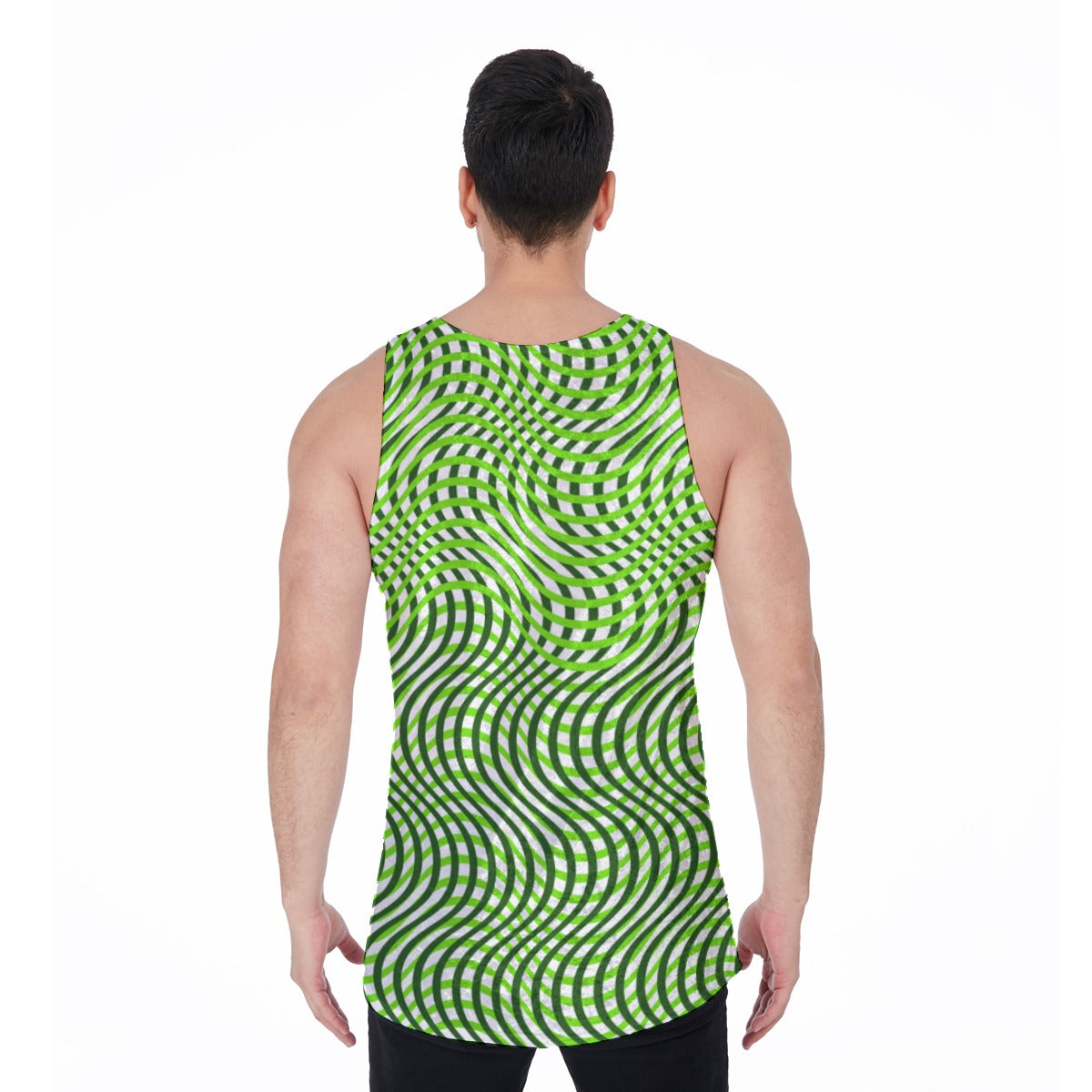 Men's Tank Top | Velvet - Messin' With My Head Man - Green