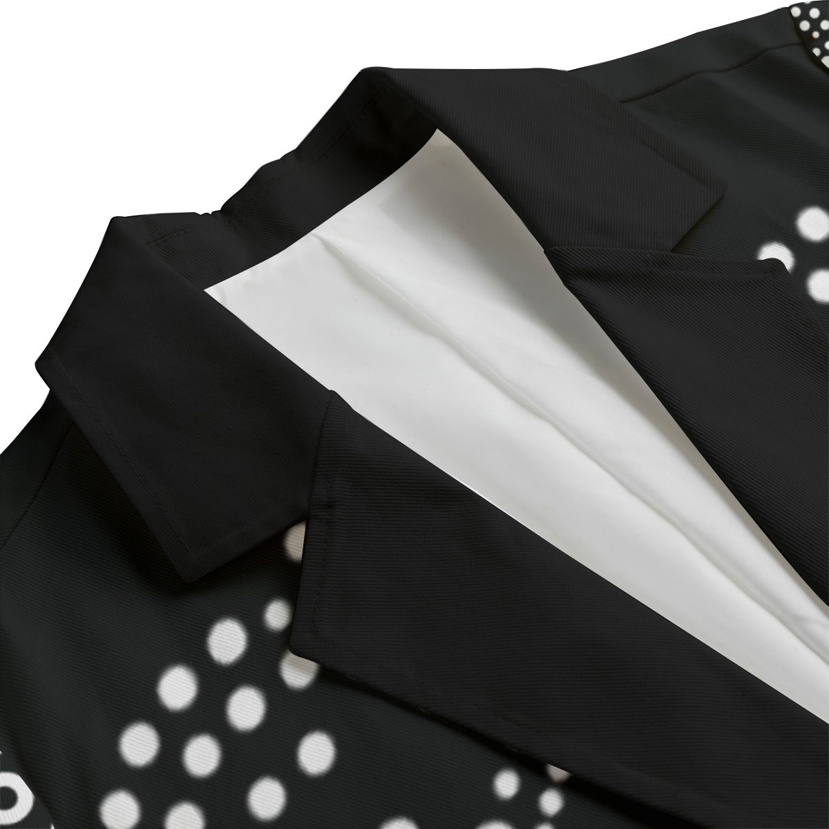 Women's Leisure 100% Cotton Blazer, Snowflake on Black