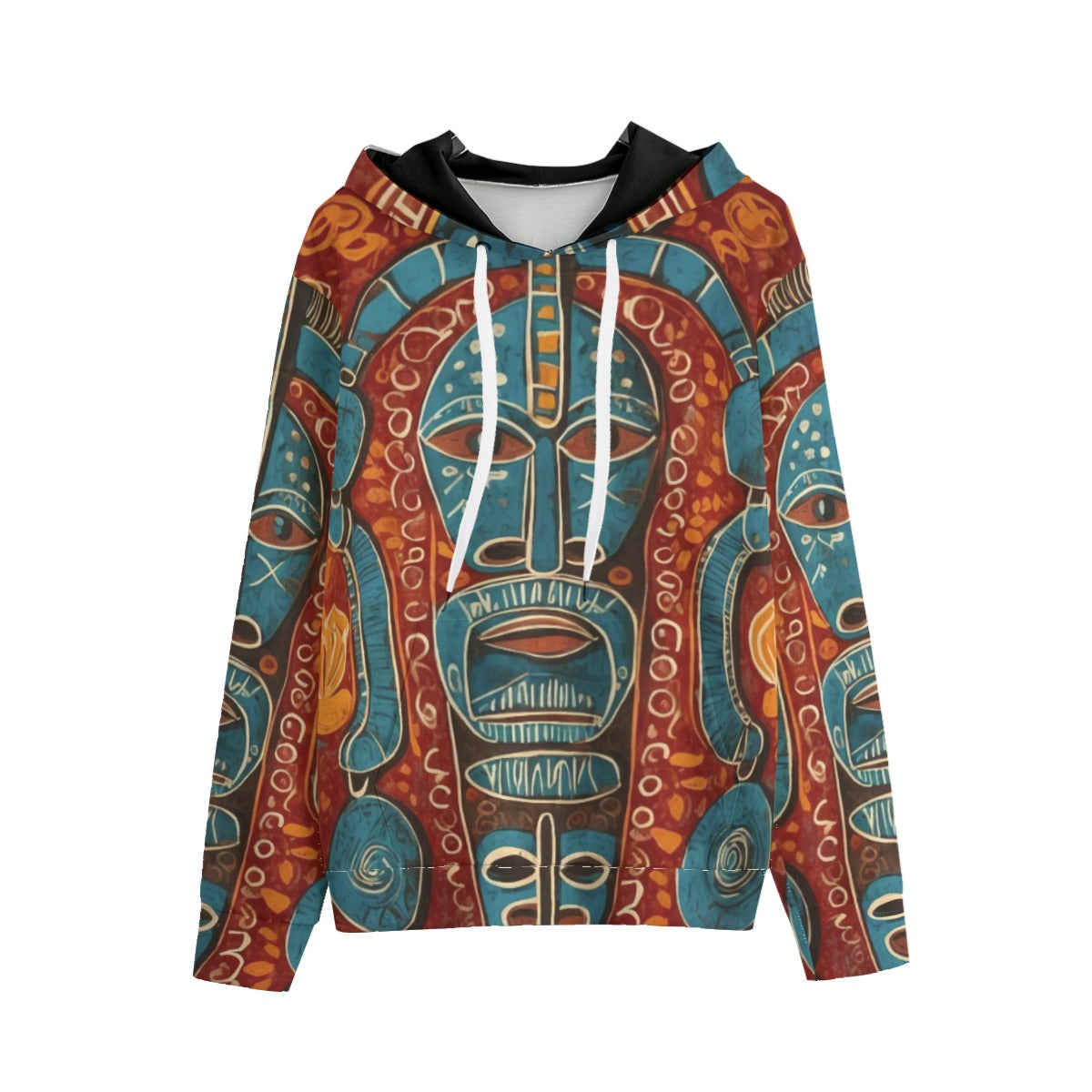 Unisex Pullover Hoodie | Cotton, Windward Side Tiki 01