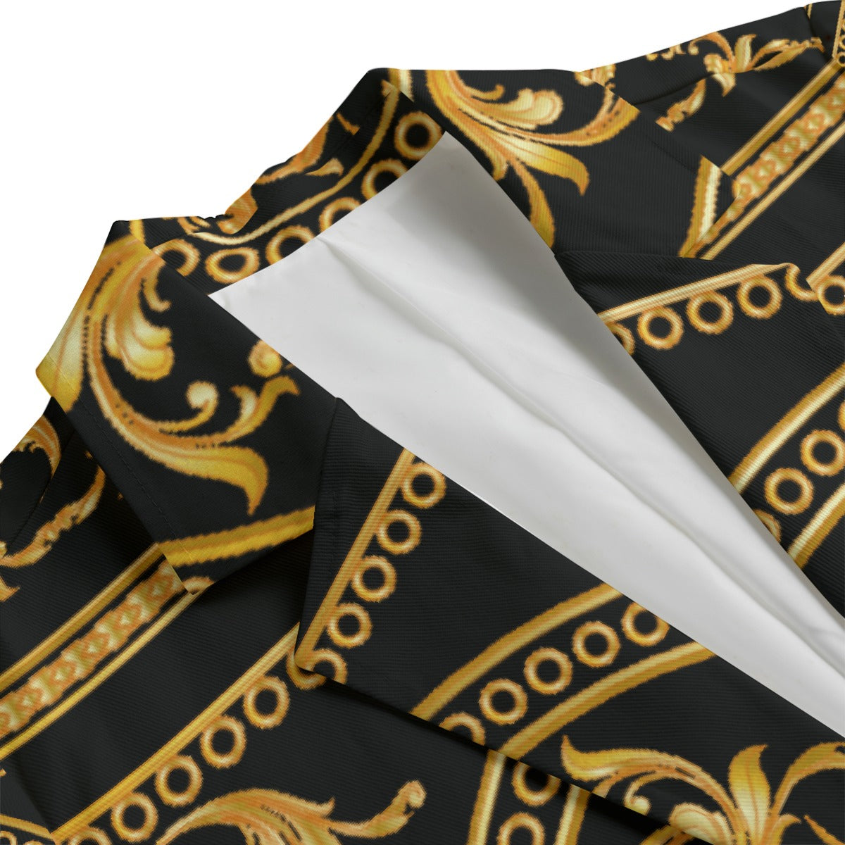 Women's Leisure Blazer | Cotton, Couldn't Be More Baroque BLK - GLD