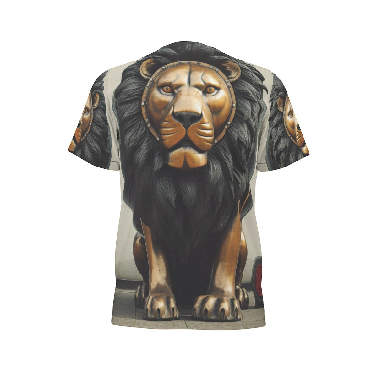 Men's African Dashiki Shirt, West African King of Beasts01