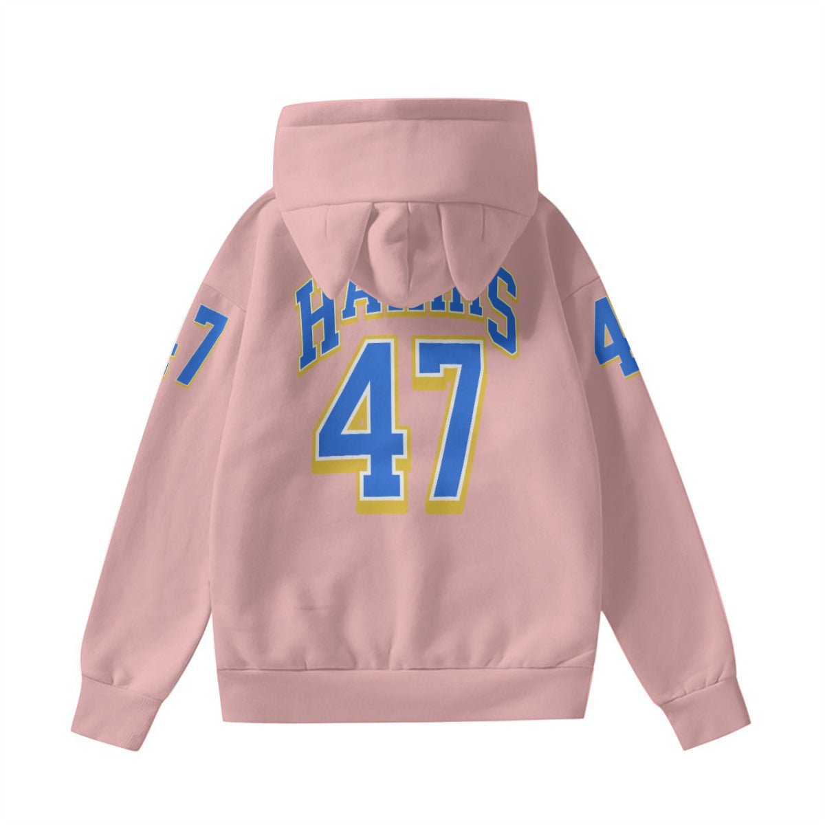 Women’s Hoodie With Decorative Ears, Harris Walz 24, We're Not Going Back!