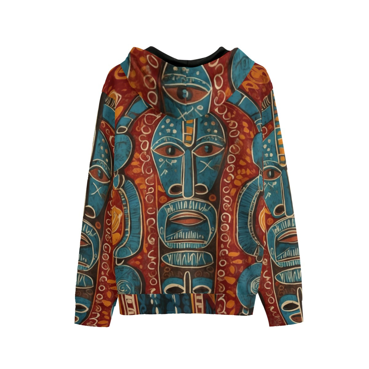 Unisex Pullover Hoodie | Cotton, Windward Side Tiki 01