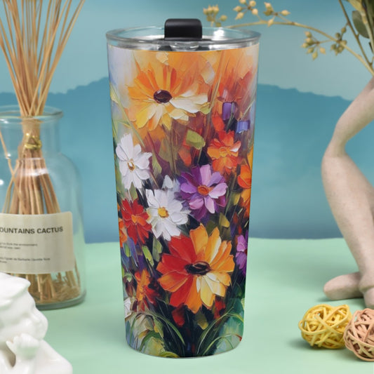 Stainless Steel Tumbler 30oz, Wildflower Bouquet