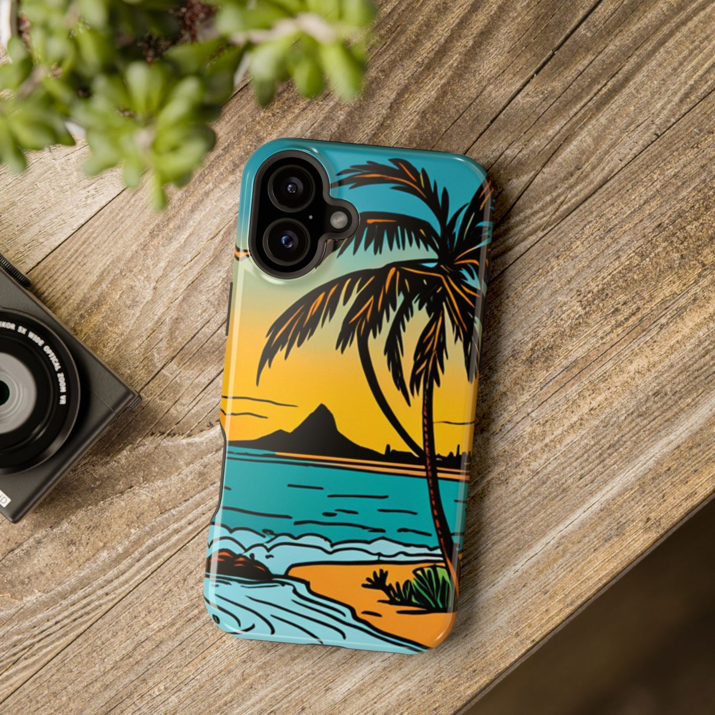 Magnetic Tough Cases, MagSafe compatible, Hawaiian Windward Side Scenery, iPhone 13, iPhone 14, iPhone 15, iPhone 16