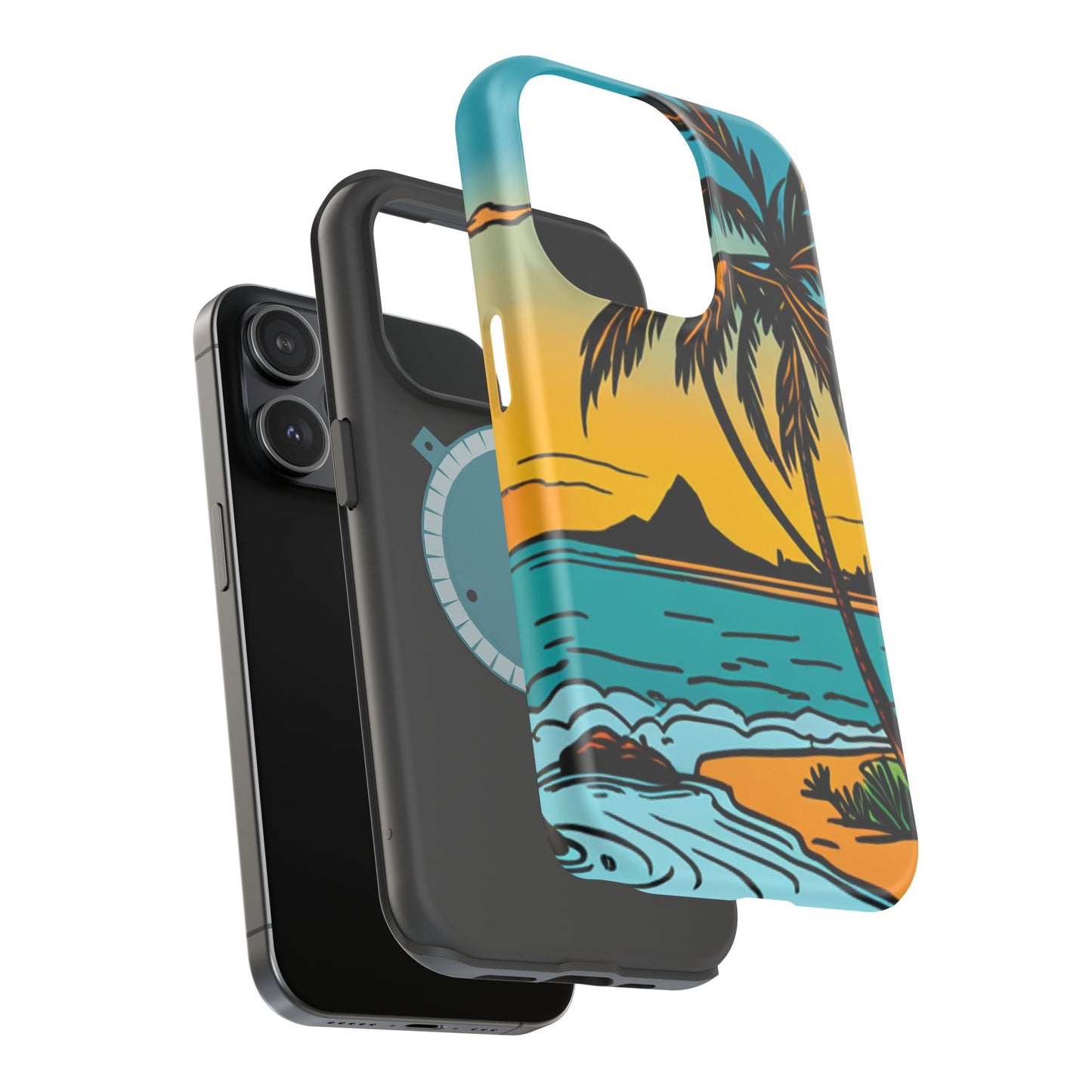 Magnetic Tough Cases, MagSafe compatible, Hawaiian Windward Side Scenery, iPhone 13, iPhone 14, iPhone 15, iPhone 16