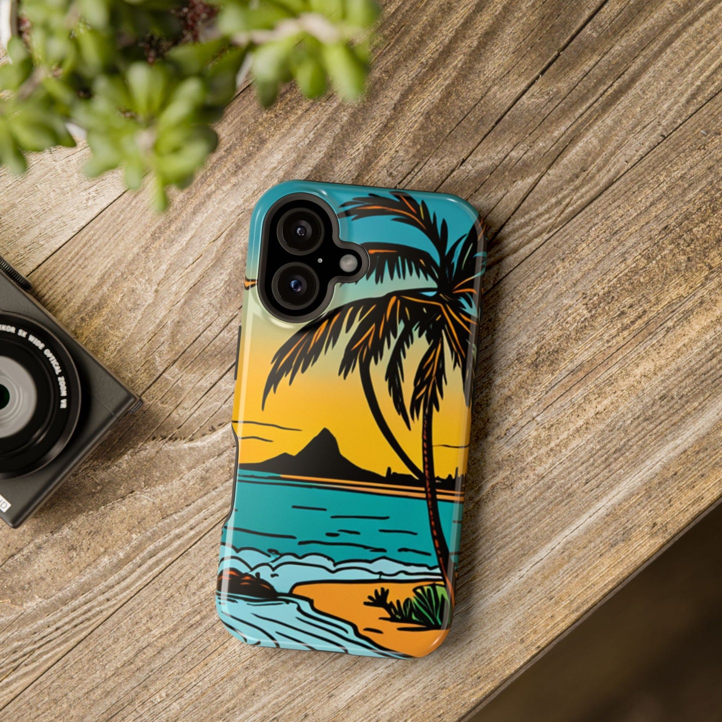 Magnetic Tough Cases, MagSafe compatible, Hawaiian Windward Side Scenery, iPhone 13, iPhone 14, iPhone 15, iPhone 16