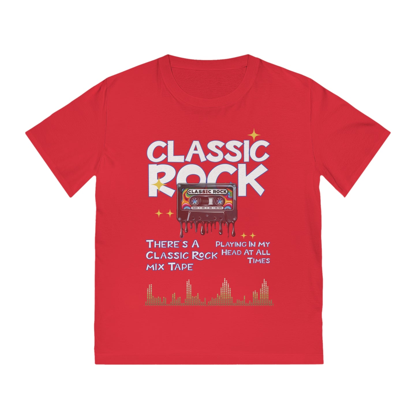 Unisex Classic Rock T-Shirt, Mix Tape Playing In My Head