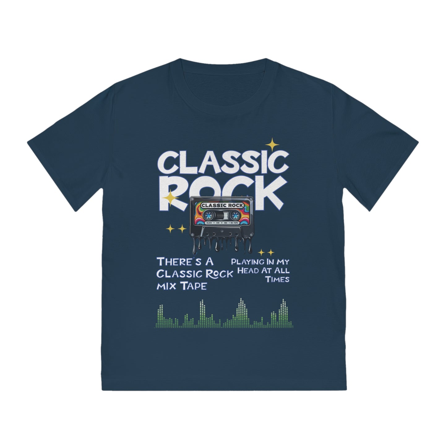 Unisex Classic Rock T-Shirt, Mix Tape Playing In My Head