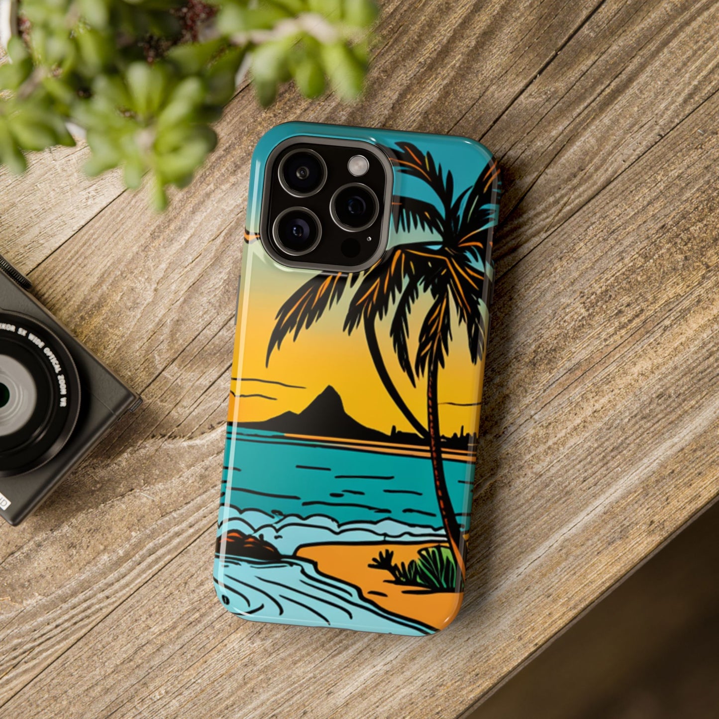 Magnetic Tough Cases, MagSafe compatible, Hawaiian Windward Side Scenery, iPhone 13, iPhone 14, iPhone 15, iPhone 16