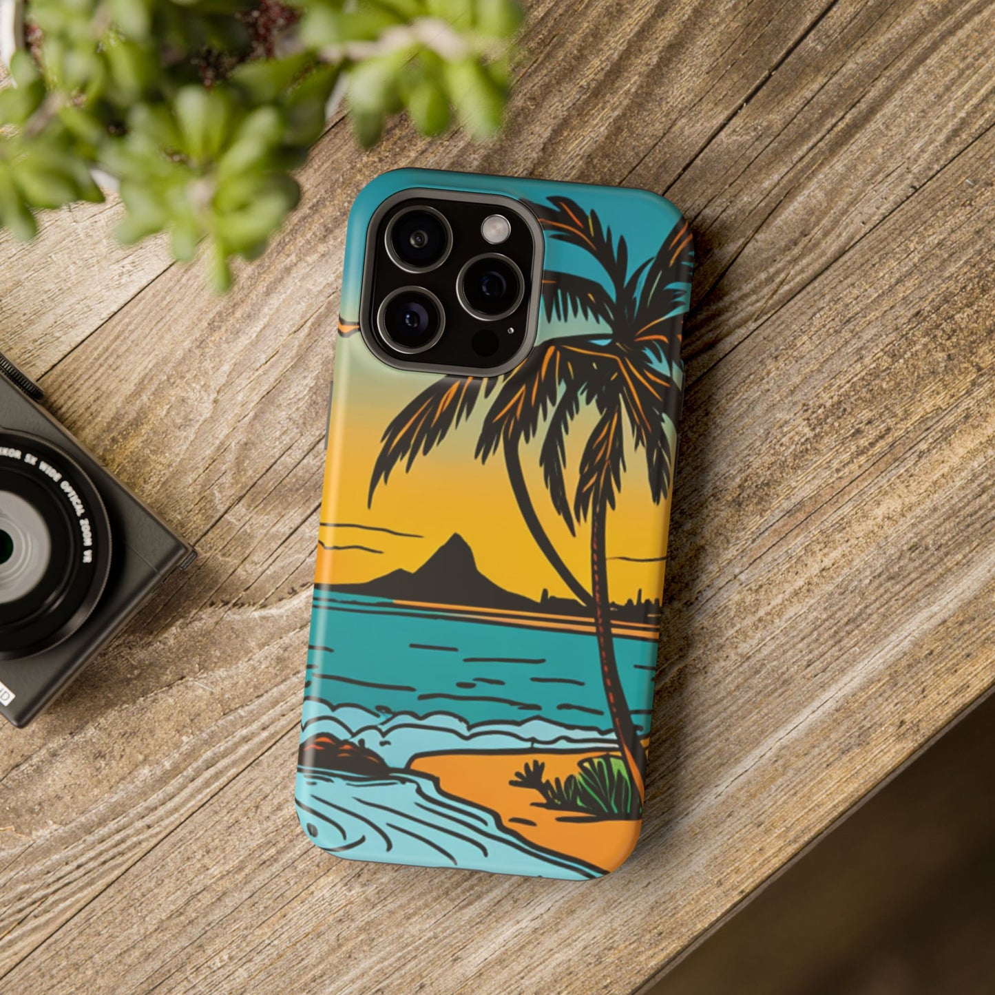 Magnetic Tough Cases, MagSafe compatible, Hawaiian Windward Side Scenery, iPhone 13, iPhone 14, iPhone 15, iPhone 16