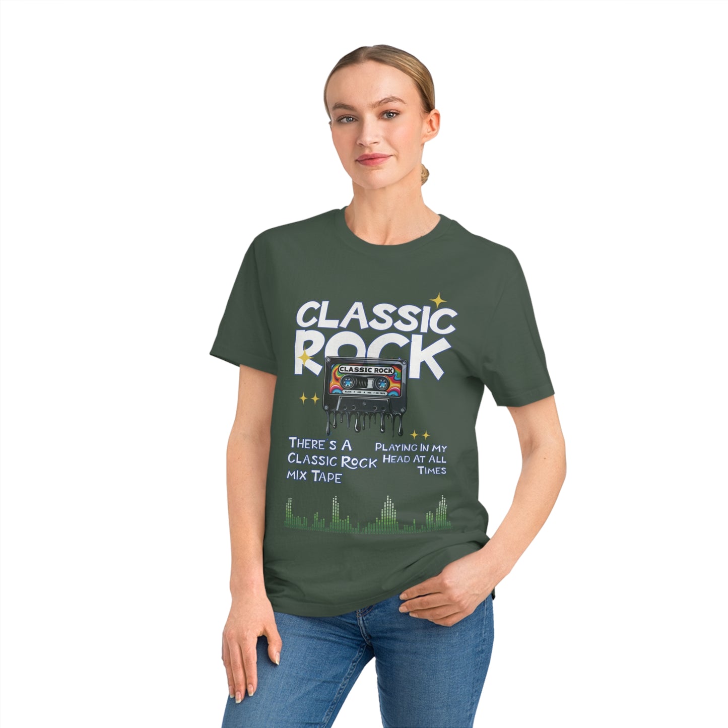 Unisex Classic Rock T-Shirt, Mix Tape Playing In My Head