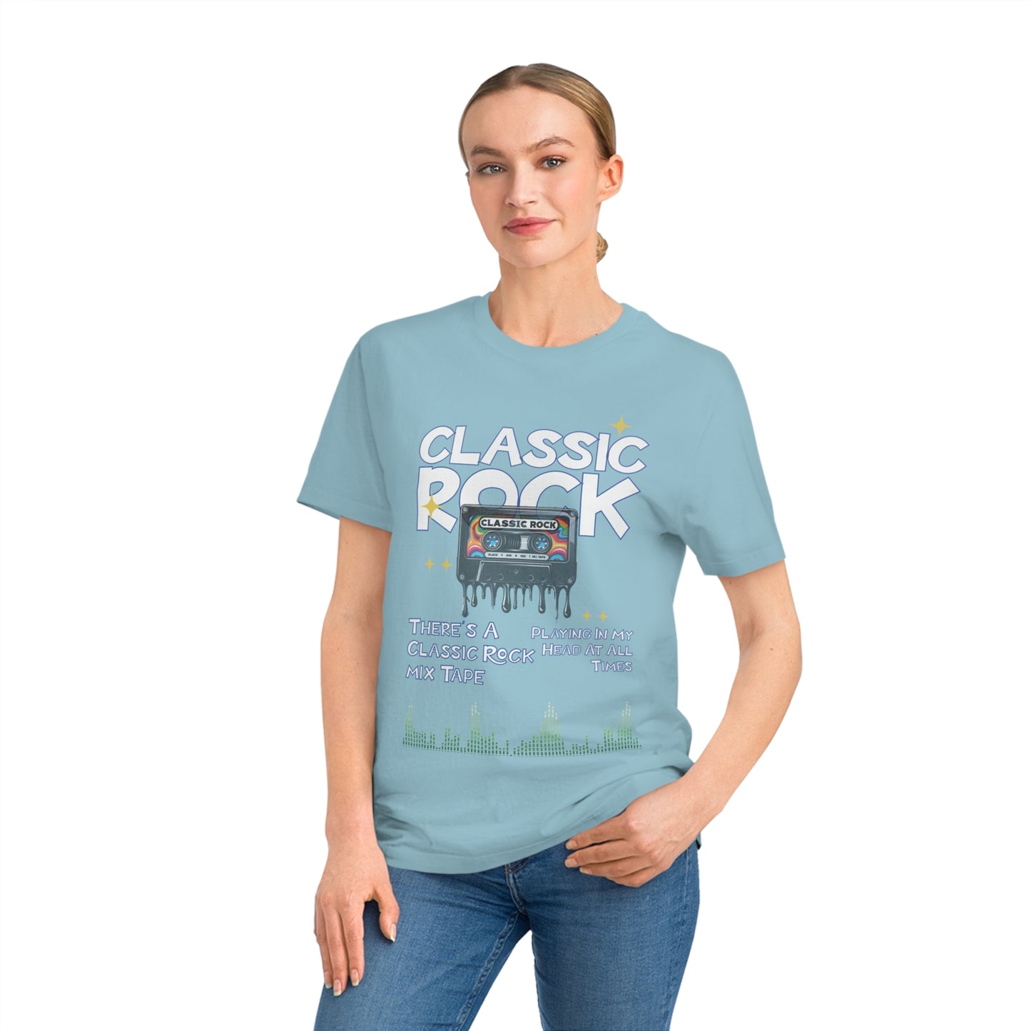 Unisex Classic Rock T-Shirt, Mix Tape Playing In My Head