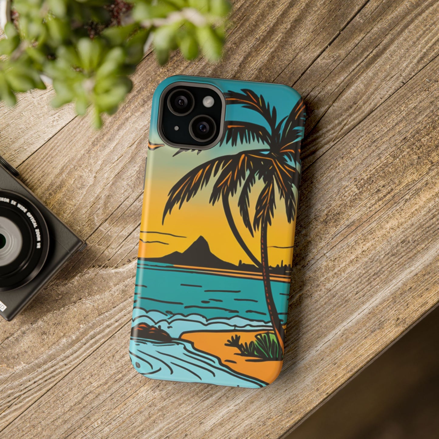 Magnetic Tough Cases, MagSafe compatible, Hawaiian Windward Side Scenery, iPhone 13, iPhone 14, iPhone 15, iPhone 16