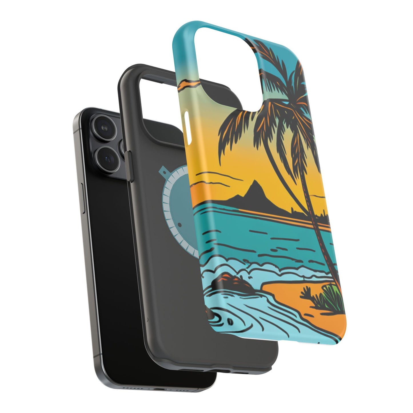 Magnetic Tough Cases, MagSafe compatible, Hawaiian Windward Side Scenery, iPhone 13, iPhone 14, iPhone 15, iPhone 16