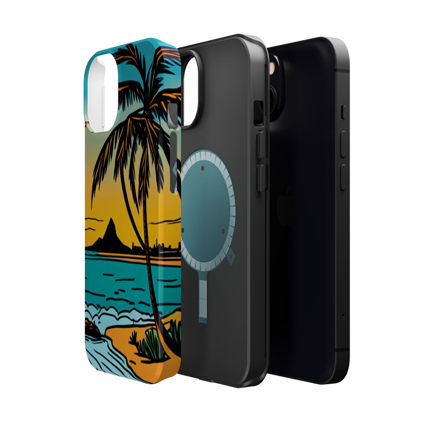 Magnetic Tough Cases, MagSafe compatible, Hawaiian Windward Side Scenery, iPhone 13, iPhone 14, iPhone 15, iPhone 16