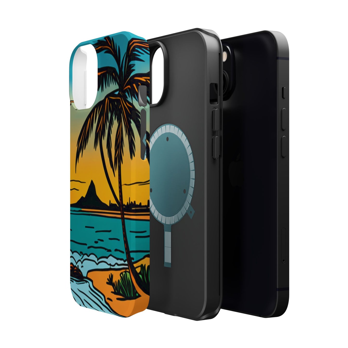 Magnetic Tough Cases, MagSafe compatible, Hawaiian Windward Side Scenery, iPhone 13, iPhone 14, iPhone 15, iPhone 16