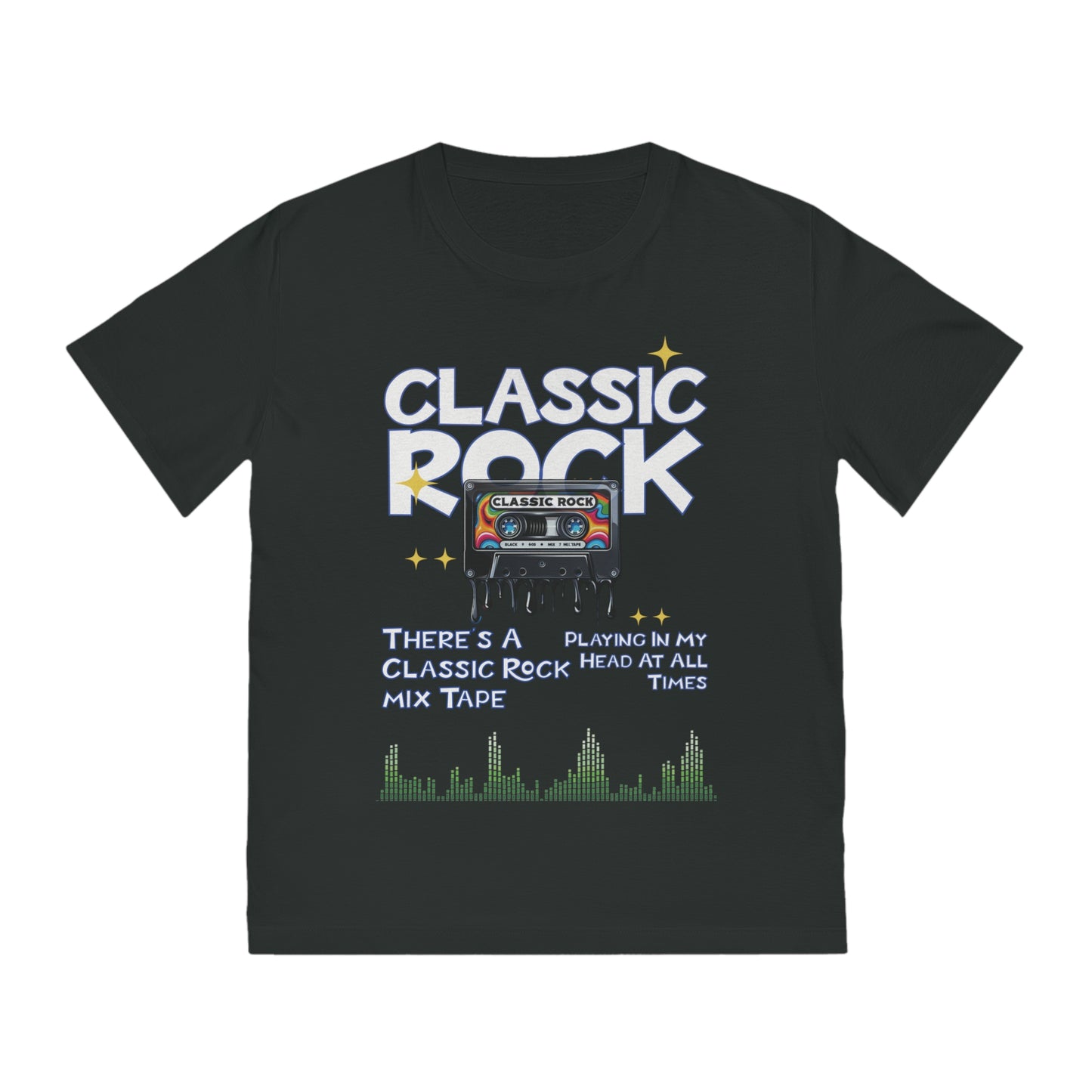 Unisex Classic Rock T-Shirt, Mix Tape Playing In My Head