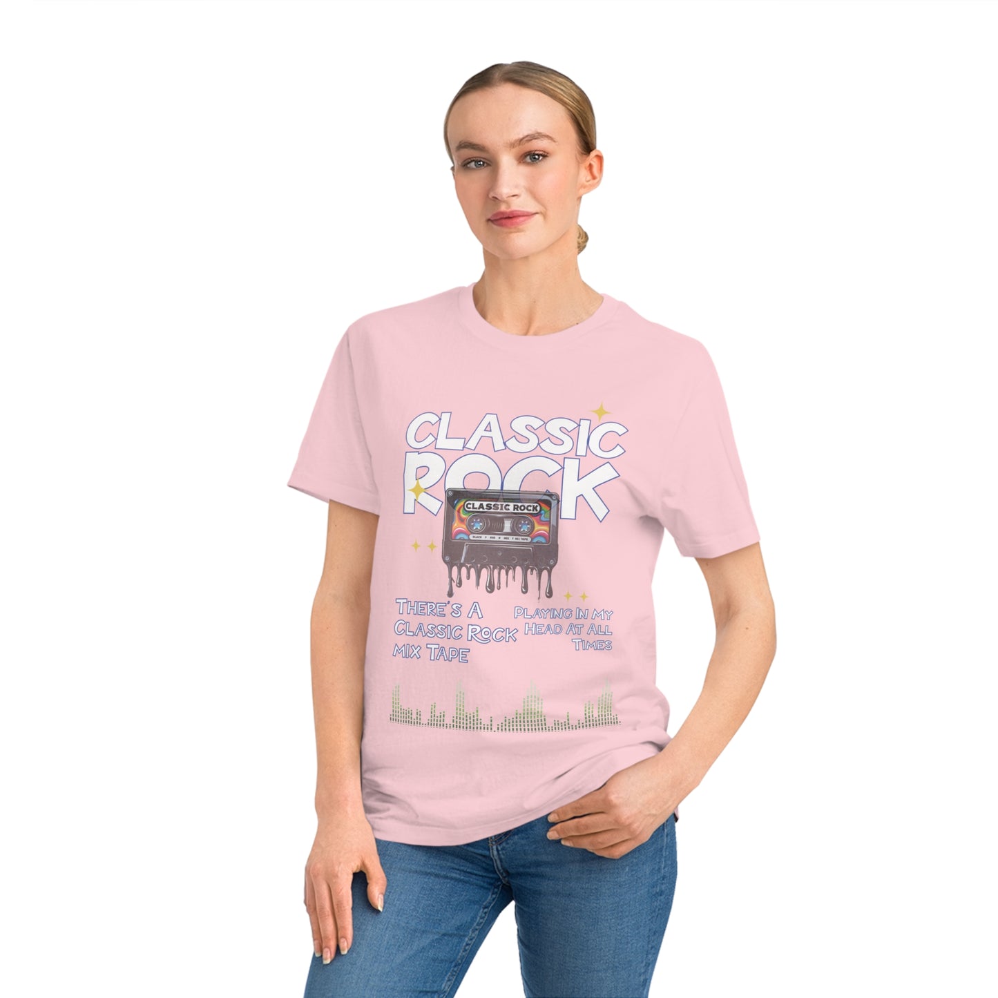 Unisex Classic Rock T-Shirt, Mix Tape Playing In My Head