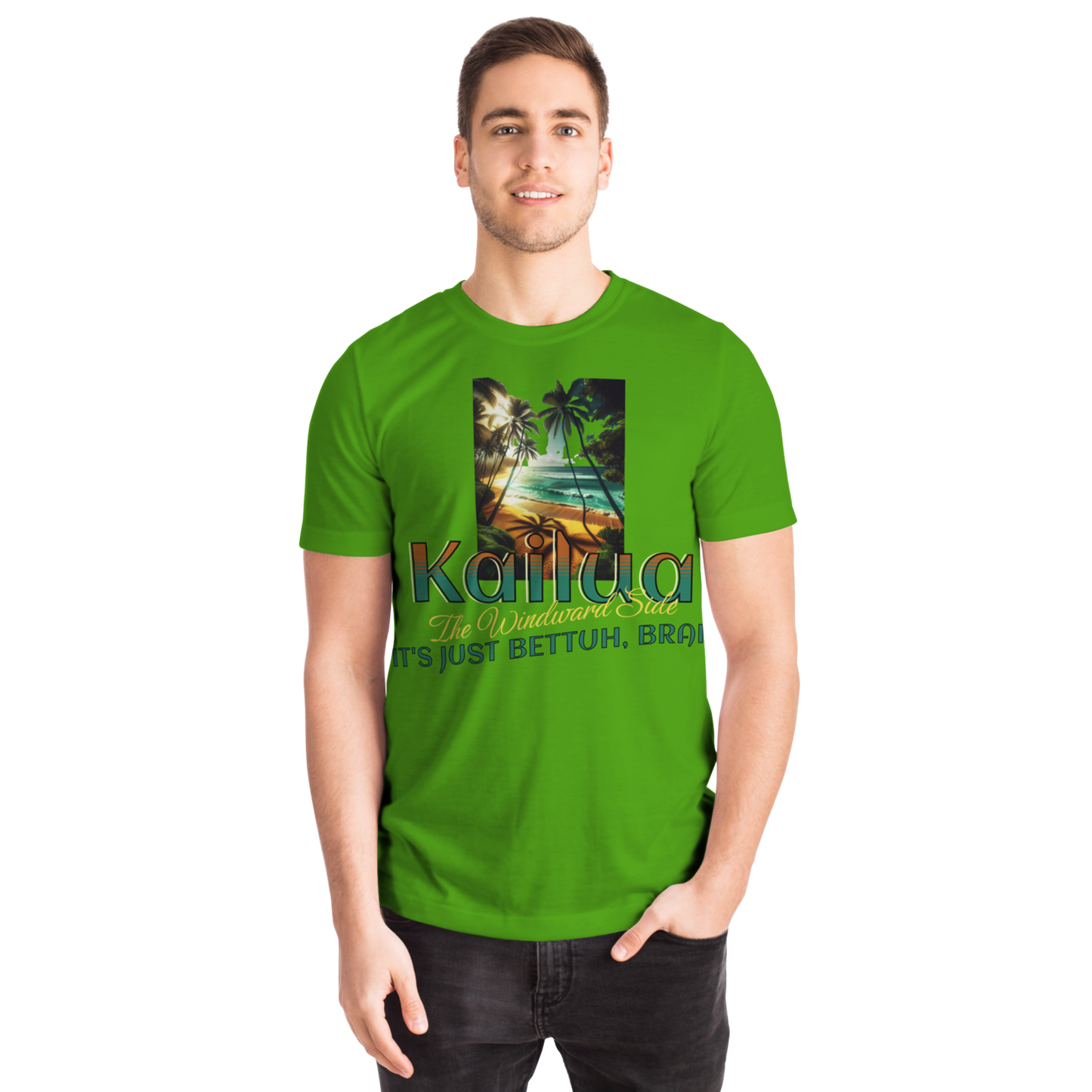 Windward Side - Kailua It's Just Bettuh Brah T-shirt