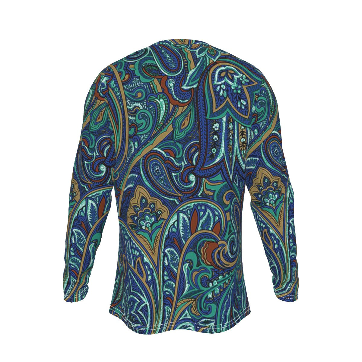 Men's Long Sleeve T-Shirt, Blue Wizardry01