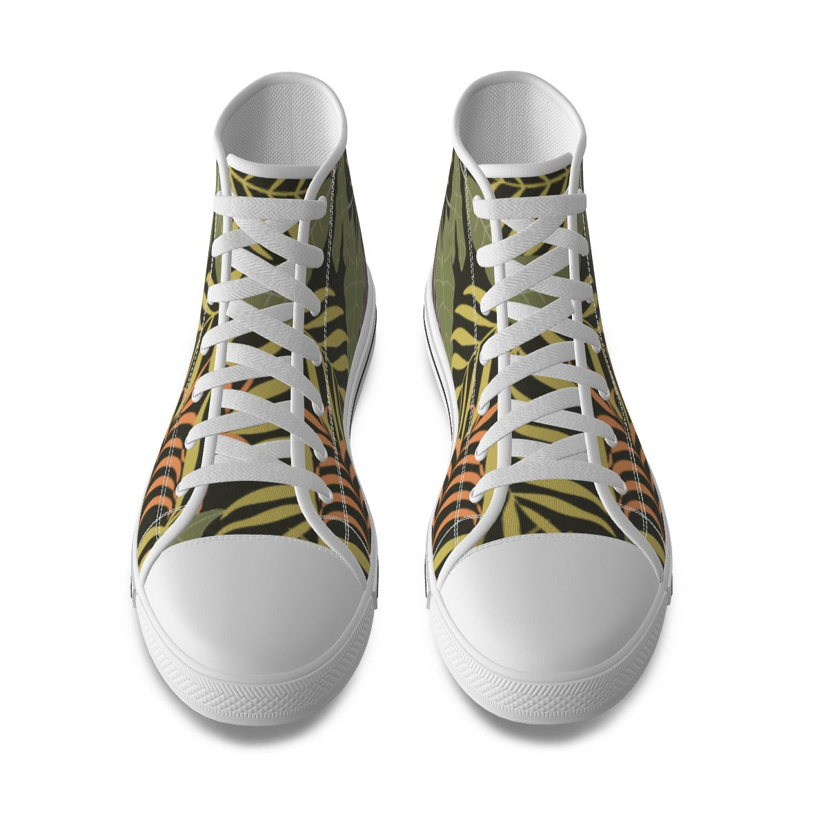 Men's High Top Canvas Sneakers, "It's A Jungle Out There" Collection