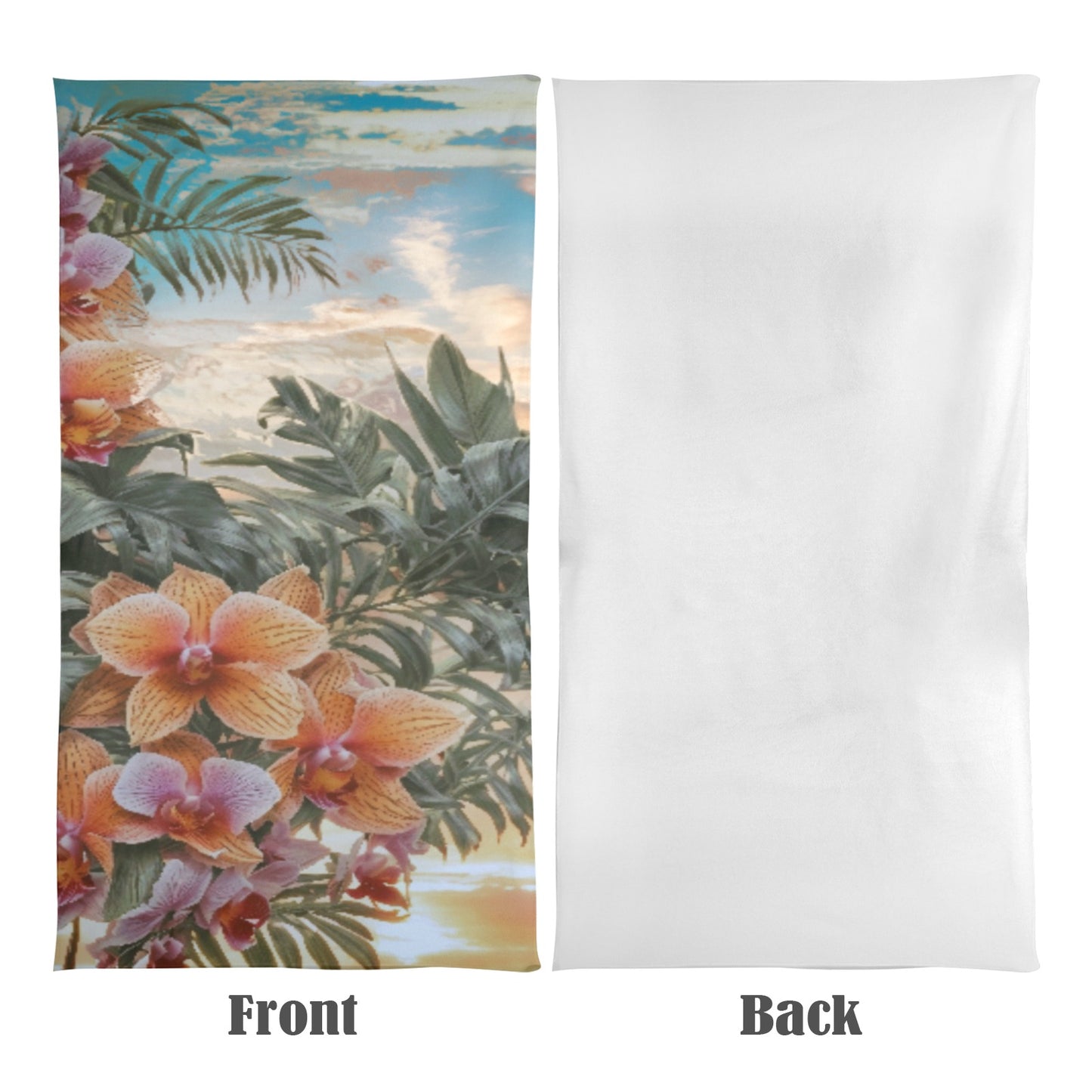 Beach Towel, Hawaiian Shirt Pattern, Windward Side Sunrise 01